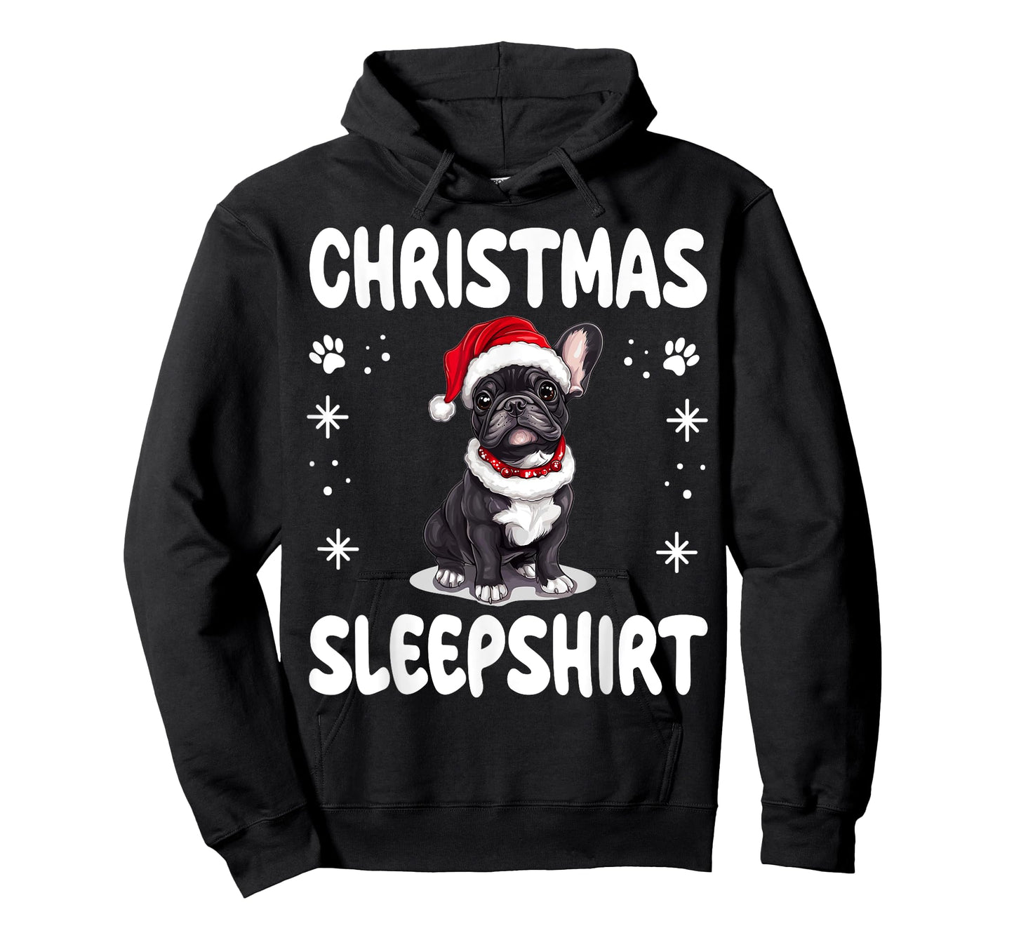 French Bulldog Frenchie Dog Nightgown Pajama Christmas T-Shirt