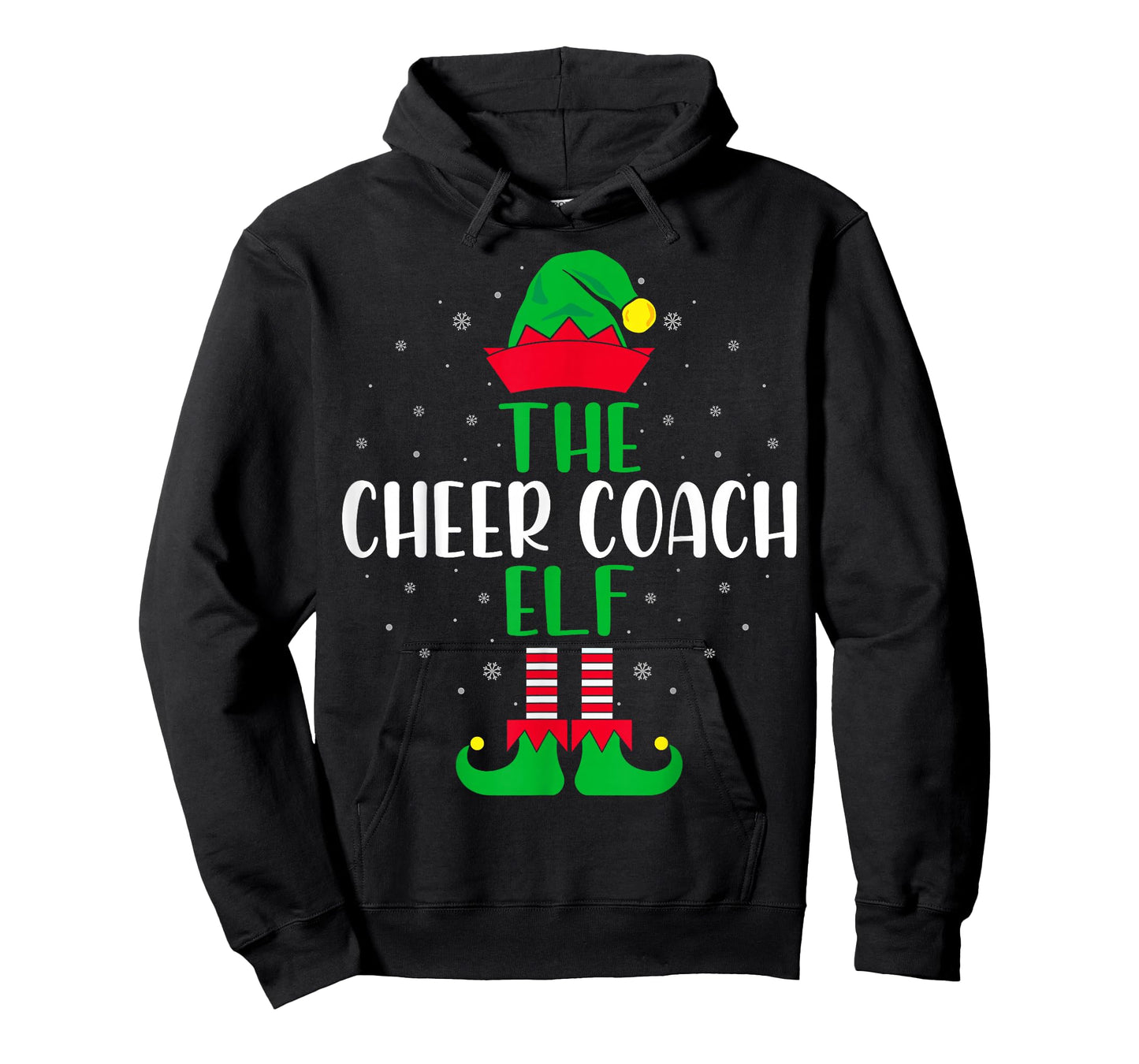 The Cheer Coach Elf - Christmas Cheerleader Coach Gifts T-Shirt