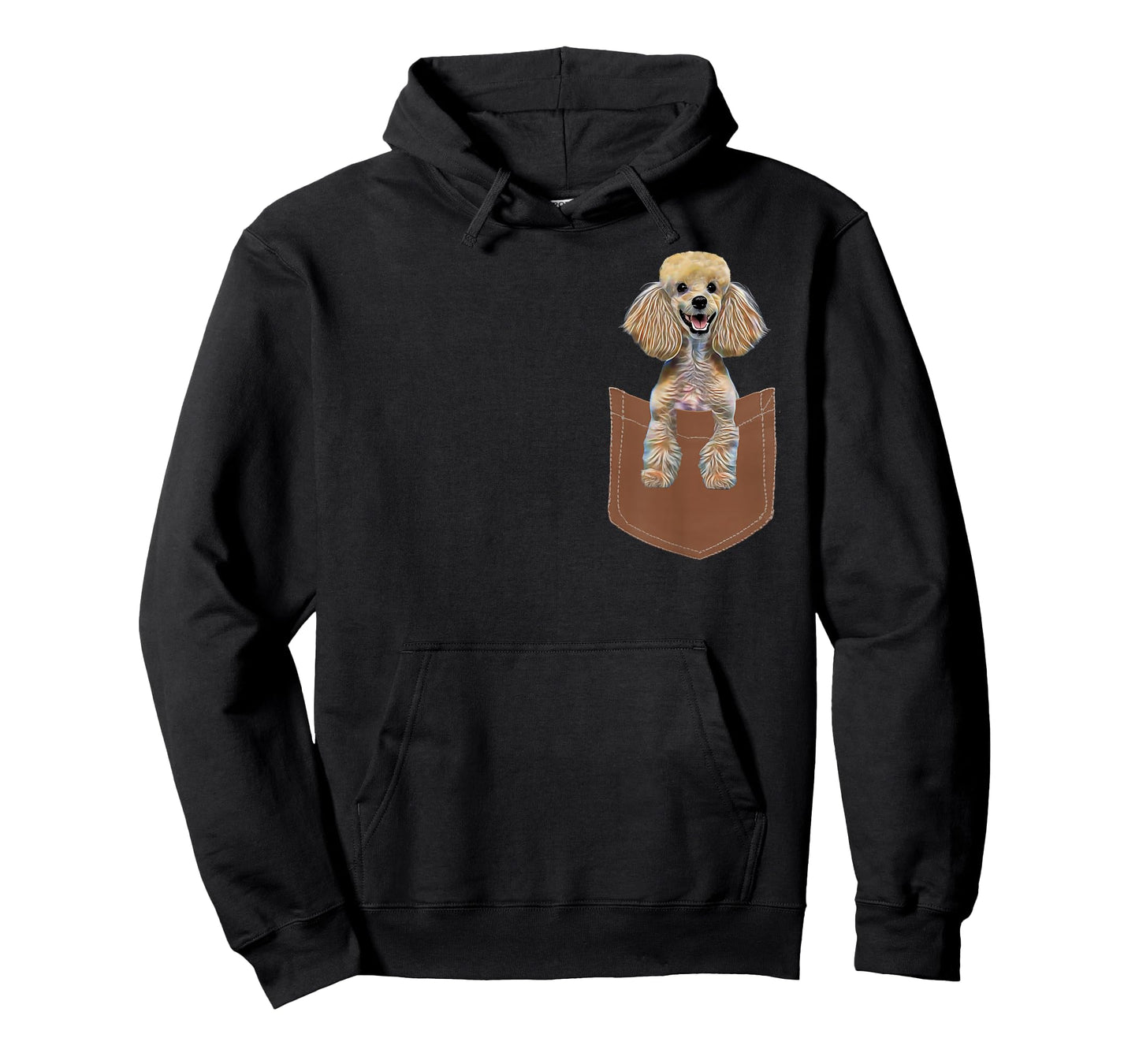 Poodle Pocket Shirt Cute Poodle Dog Men Women Kids Dog Lover T-Shirt