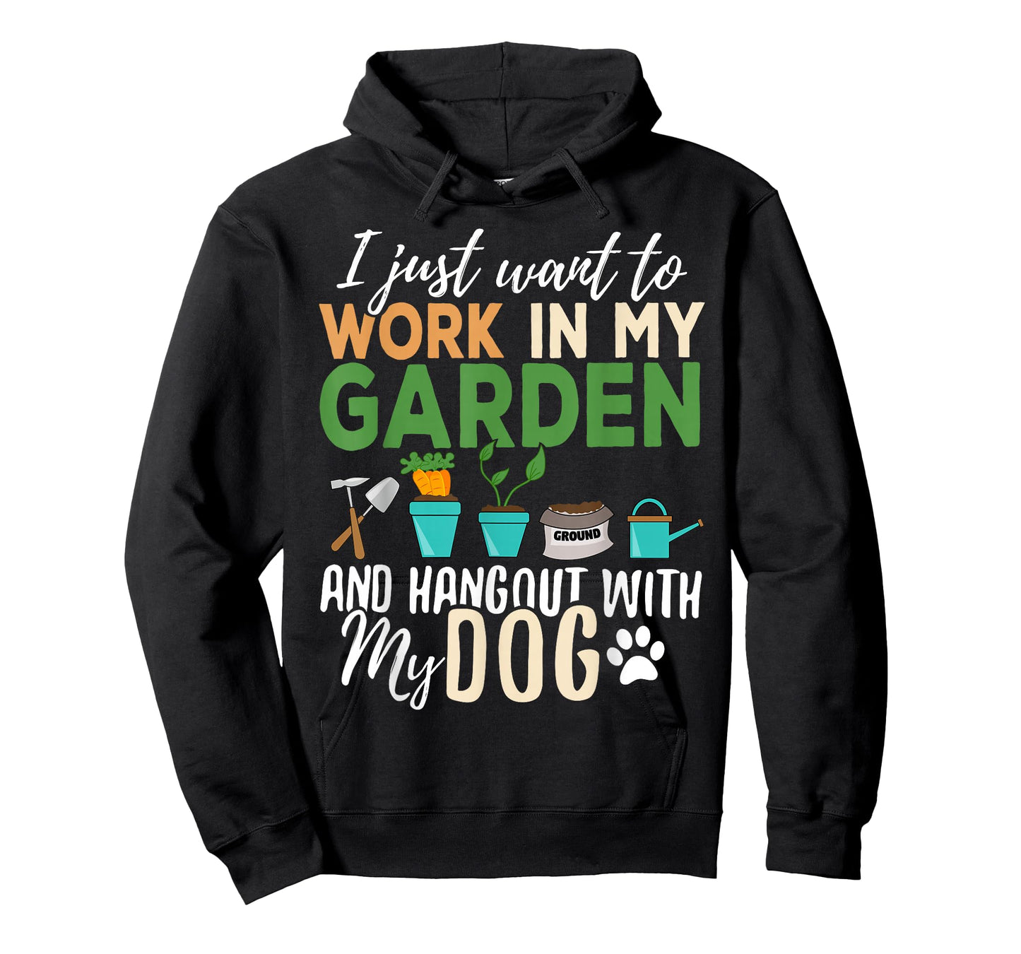 Gardening T-Shirt Dog Lover Gardener Garden Pet Gift Plants T-Shirt