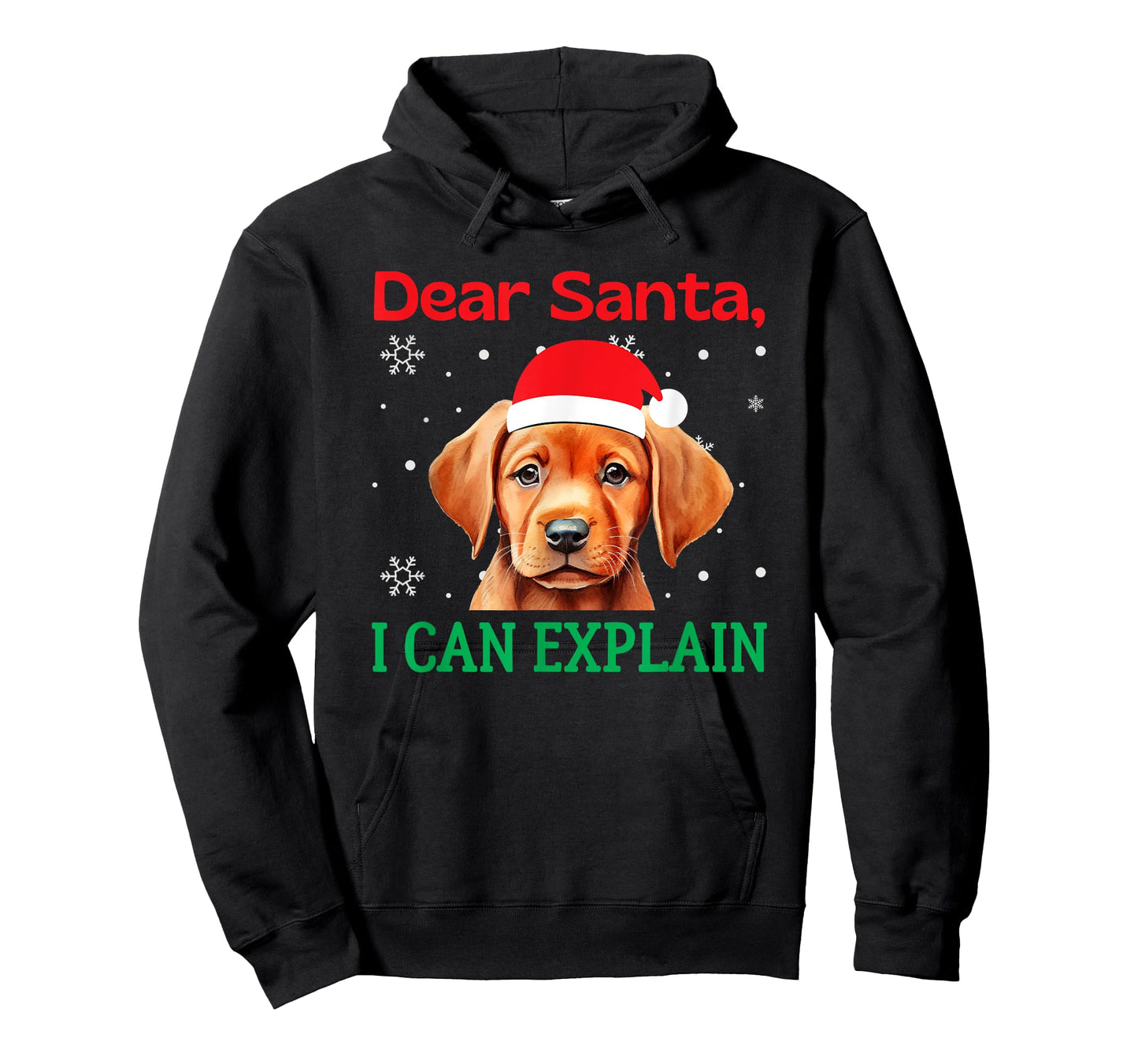Fox Red Lab Christmas Santa Labrador Retriever T-Shirt