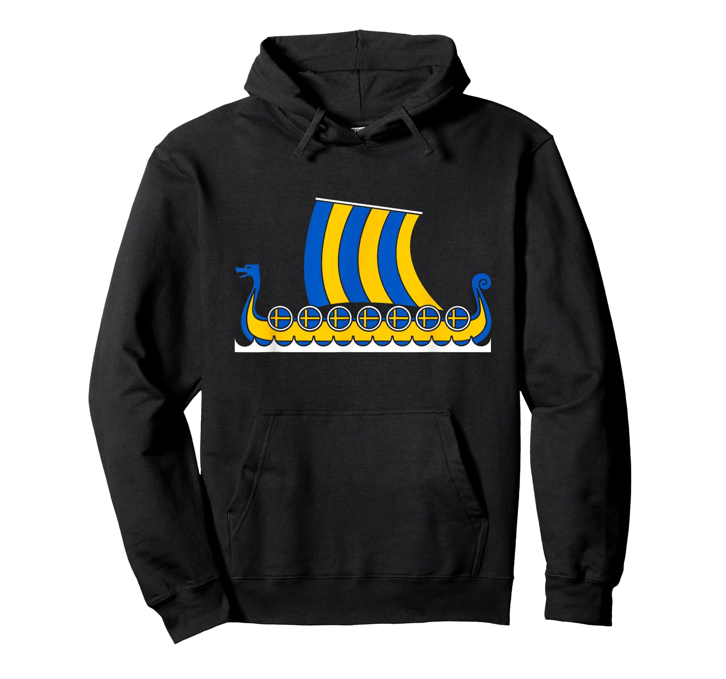 Swedish Viking Ship Sverige Sweden Flag Dragon Boat Viking T-Shirt