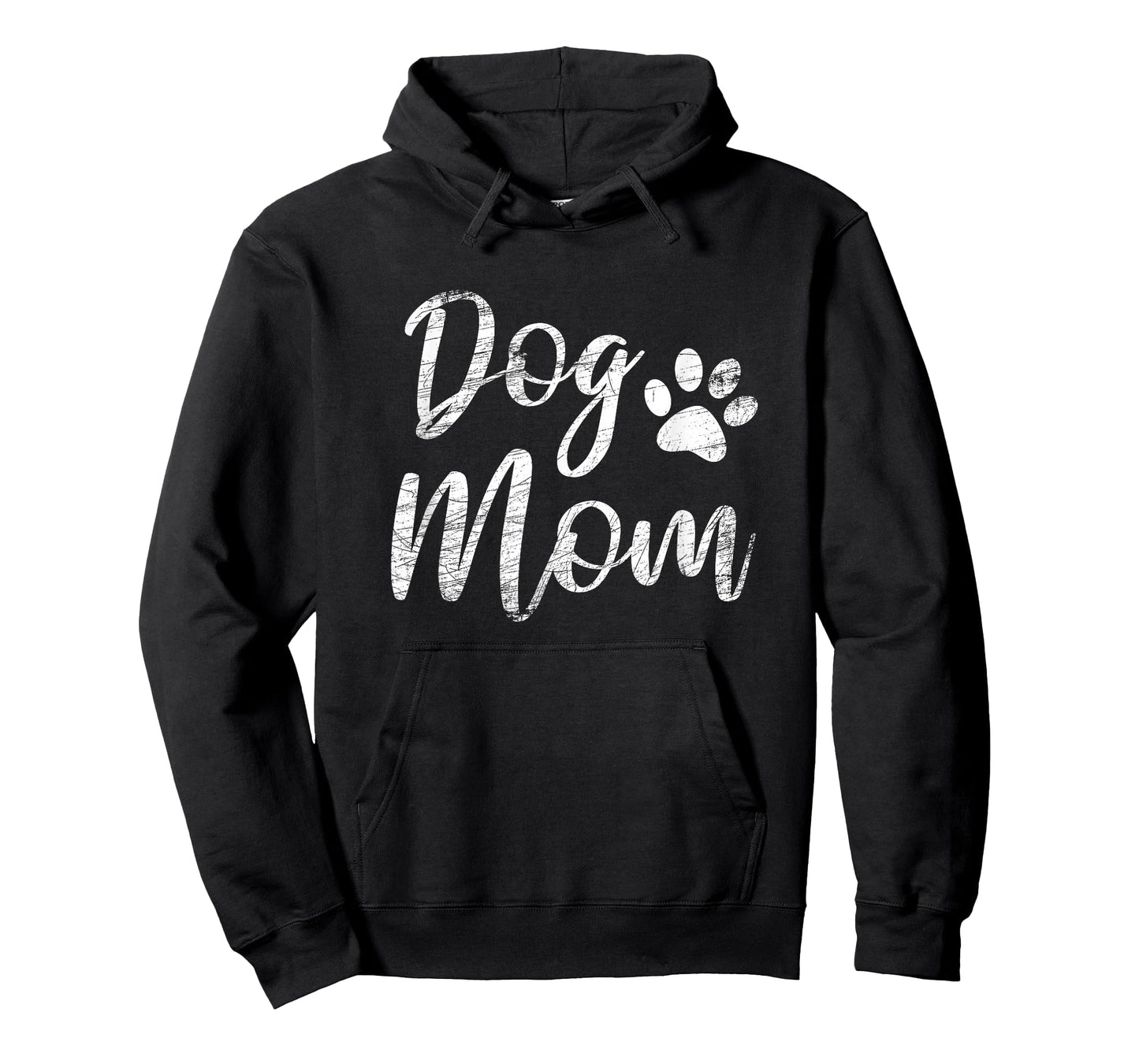 Dog Mom - Vintage/Worn Design - Funny Dog Paw - Classic T-Shirt