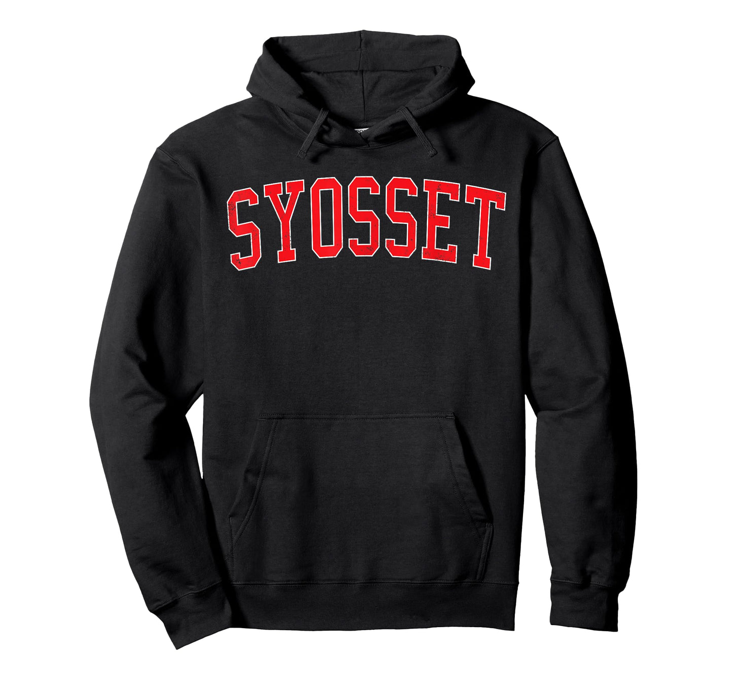 Vintage Syosset NY Distressed Red Varsity Style T-Shirt