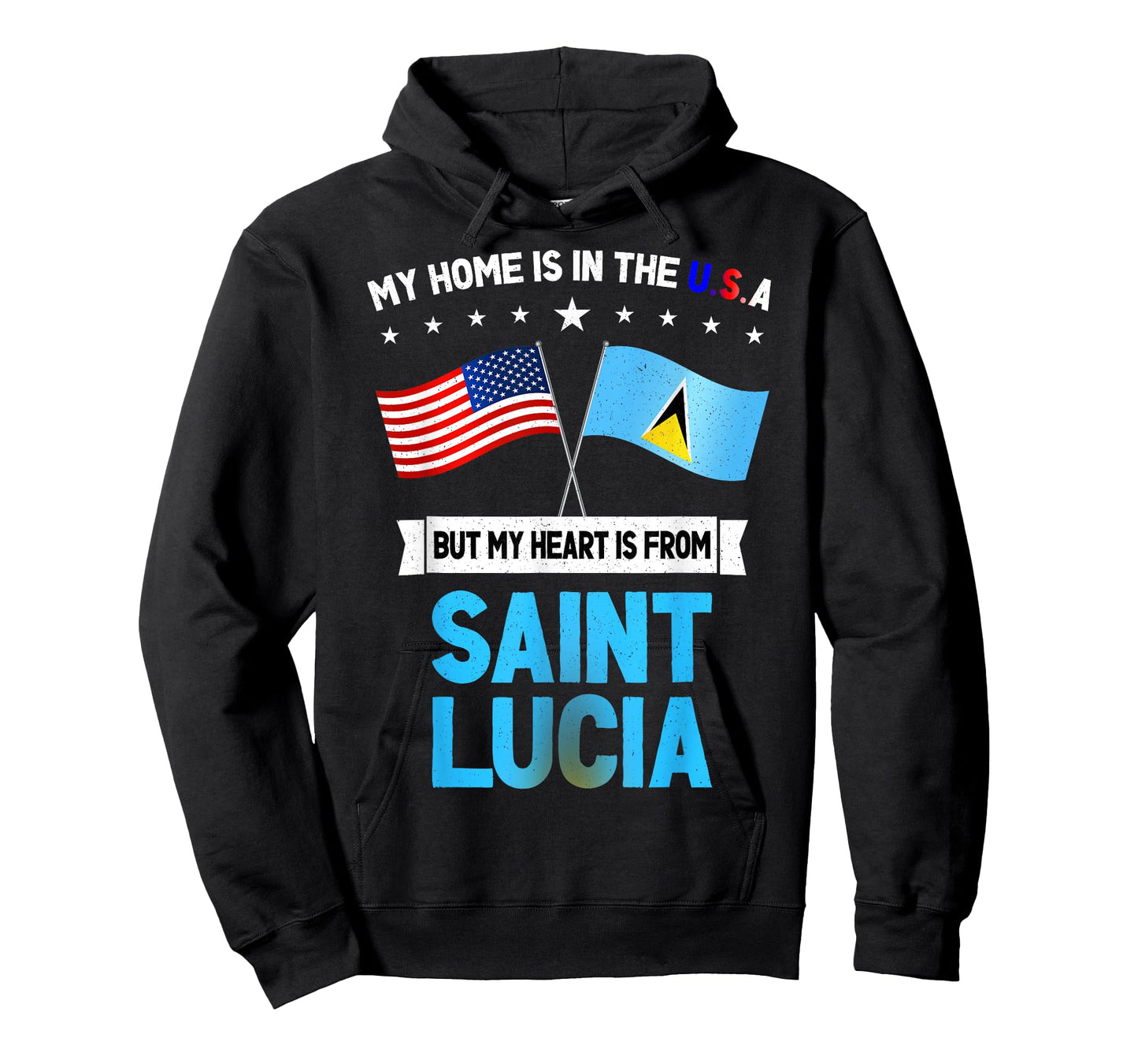 Saint Lucia & USA T-Shirt