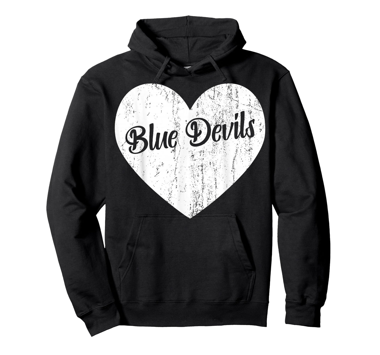Blue Devils School Sports Fan Team Spirit Mascot Heart Gift T-Shirt