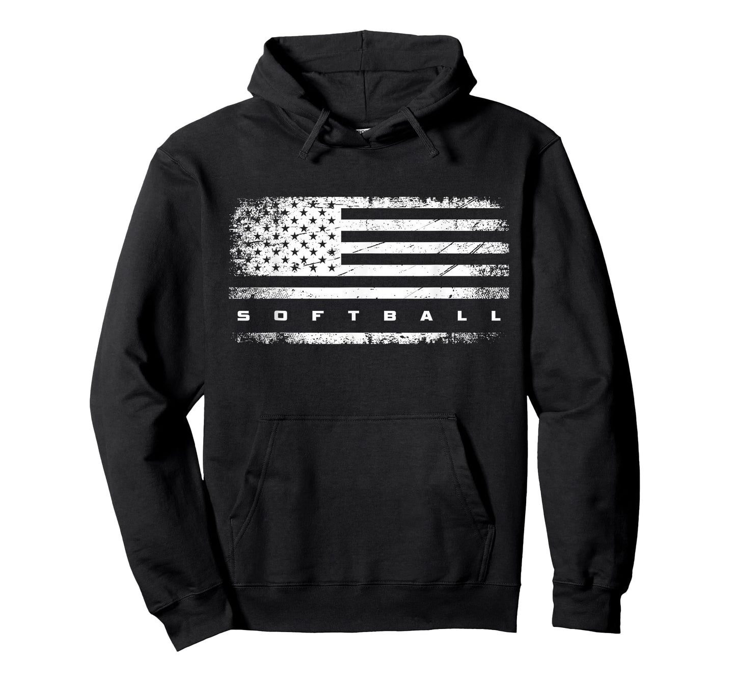 American Flag Softball Apparel - Softball T-Shirt