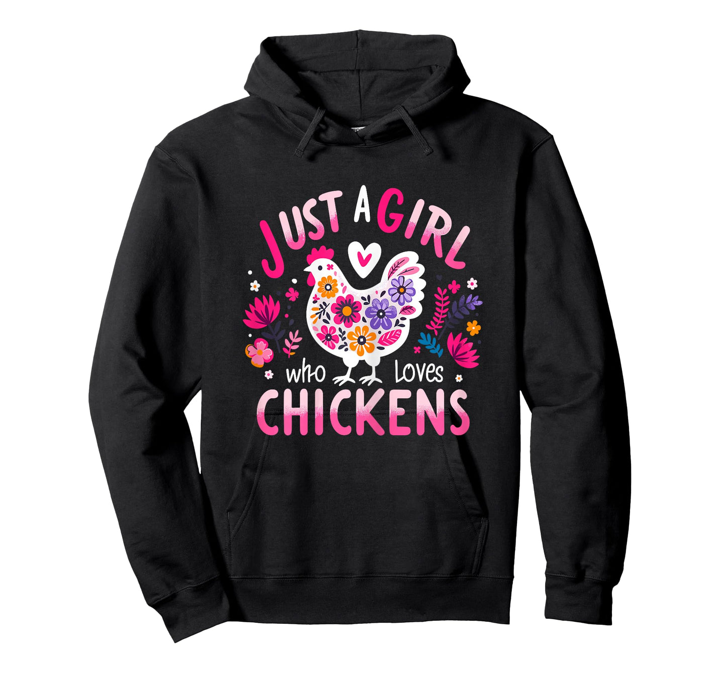Just A Girl Who Loves Chickens Funny Chicken T-Shirt