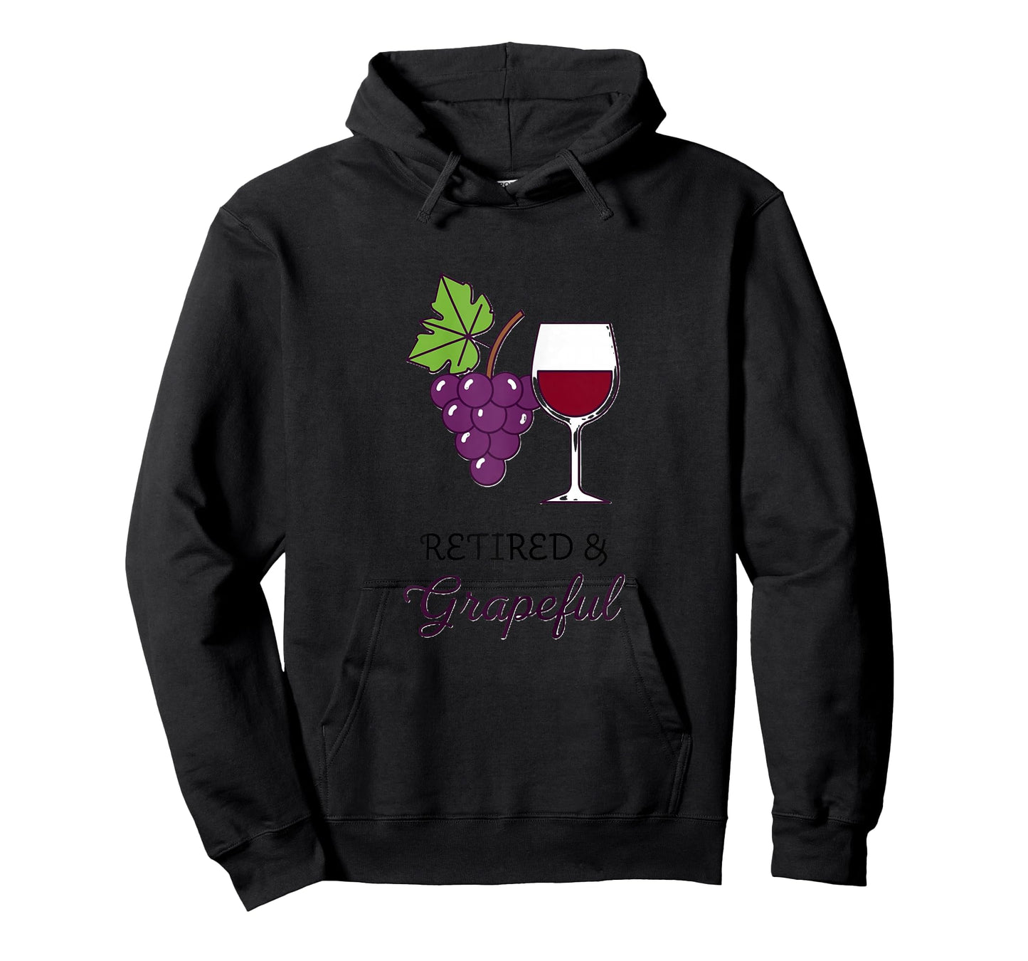 Retired and Grapeful Funny Wine Lover Retirement Gift Women T-Shirt