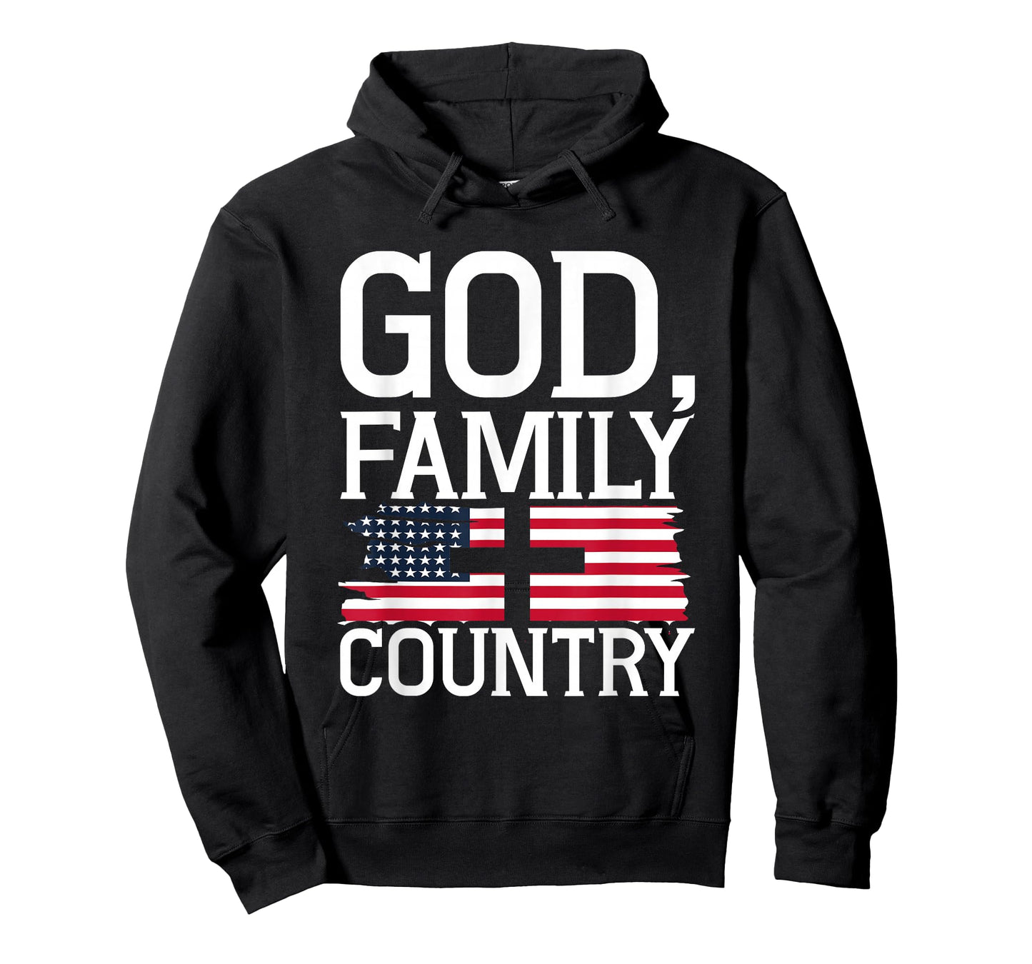 God Family Country US Flag Christian American Prayer T-Shirt