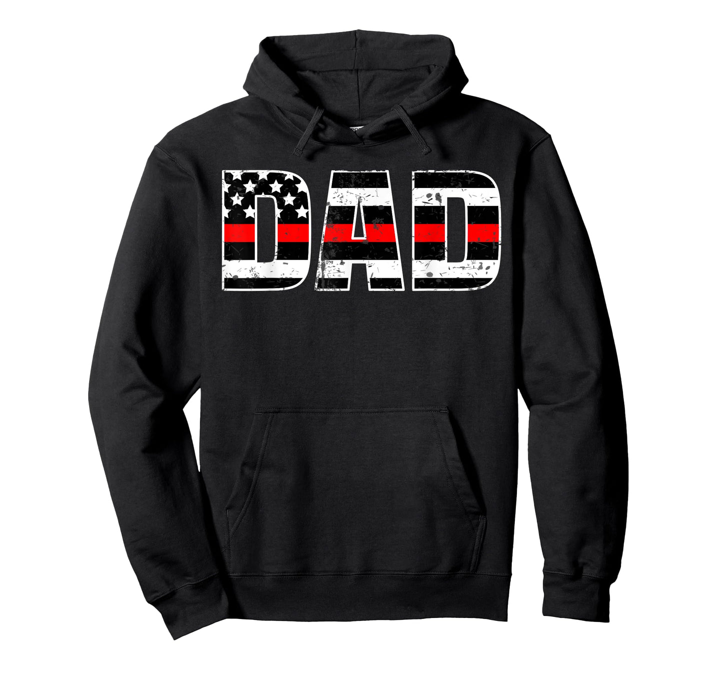 Firefighter Dad Shirt Thin Line In Red Daddy Father Shirt T-Shirt