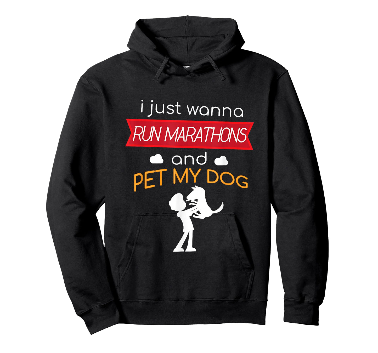 Marathon and Pet My Dog Runner Race T-Shirt Half Running T-Shirt