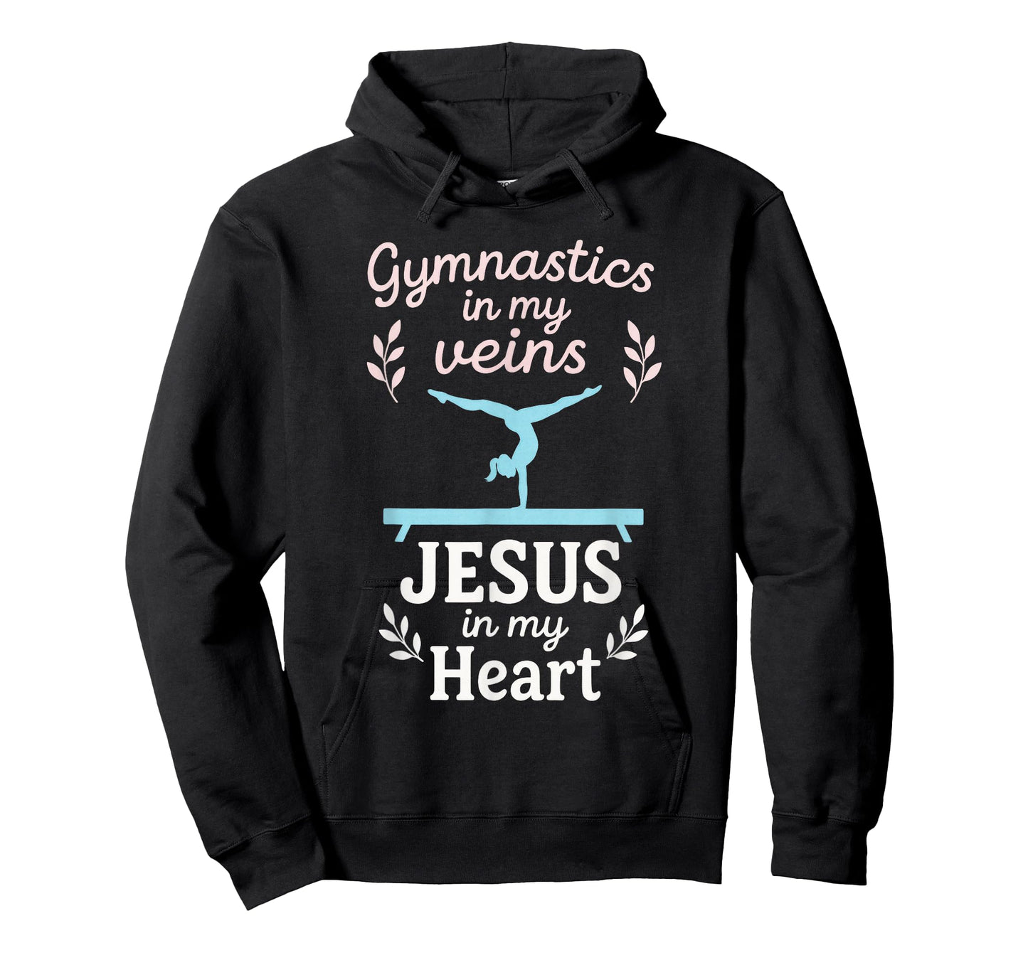 Gymnastics in My Veins Jesus - Funny Gymnastics Quotes T-Shirt