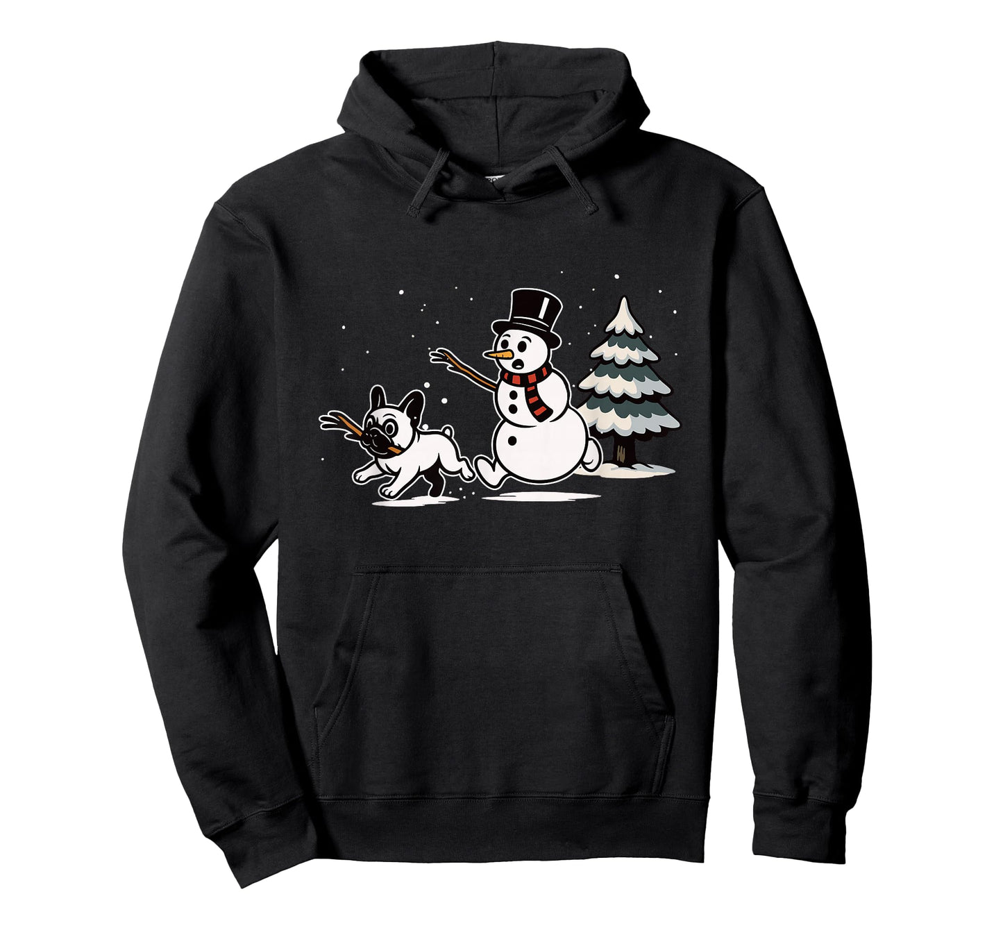 Cute Snowman French Bulldog Christmas Frenchie Mom Dog Lover T-Shirt