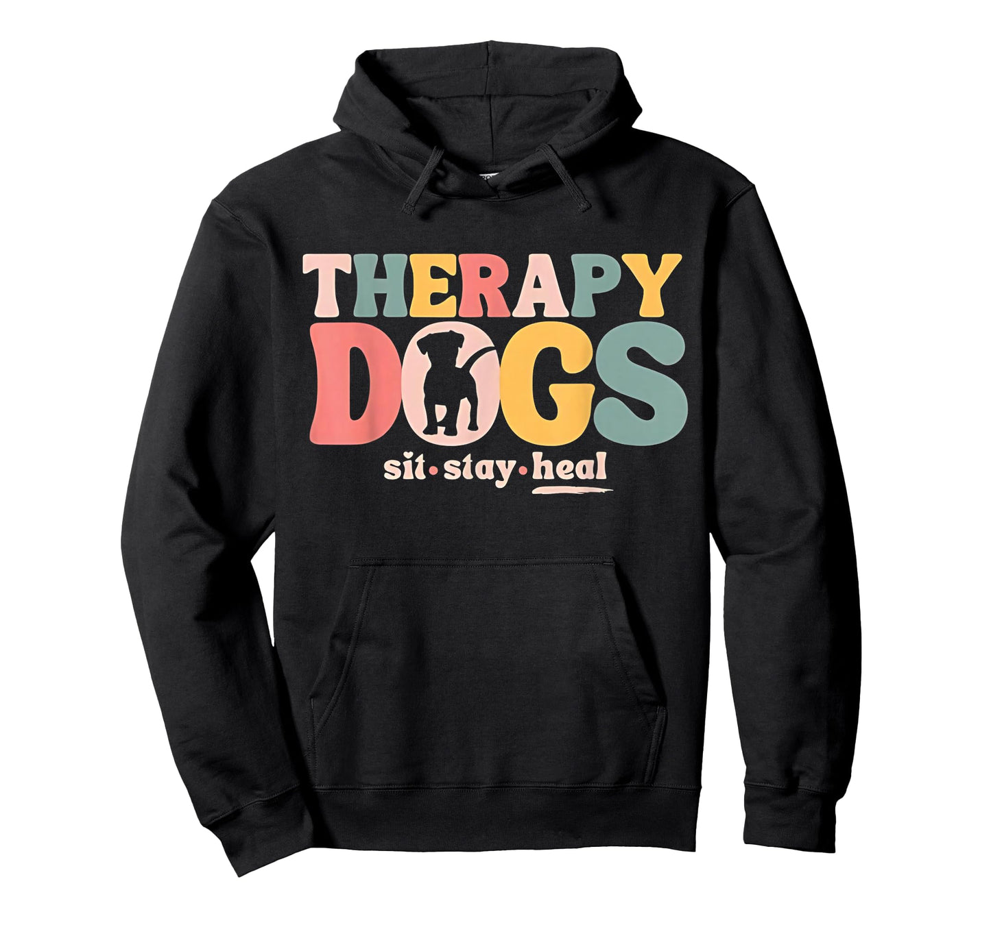 Therapy Dog Team Animal Assisted Therapy Dogs Sits Stay Heal T-Shirt
