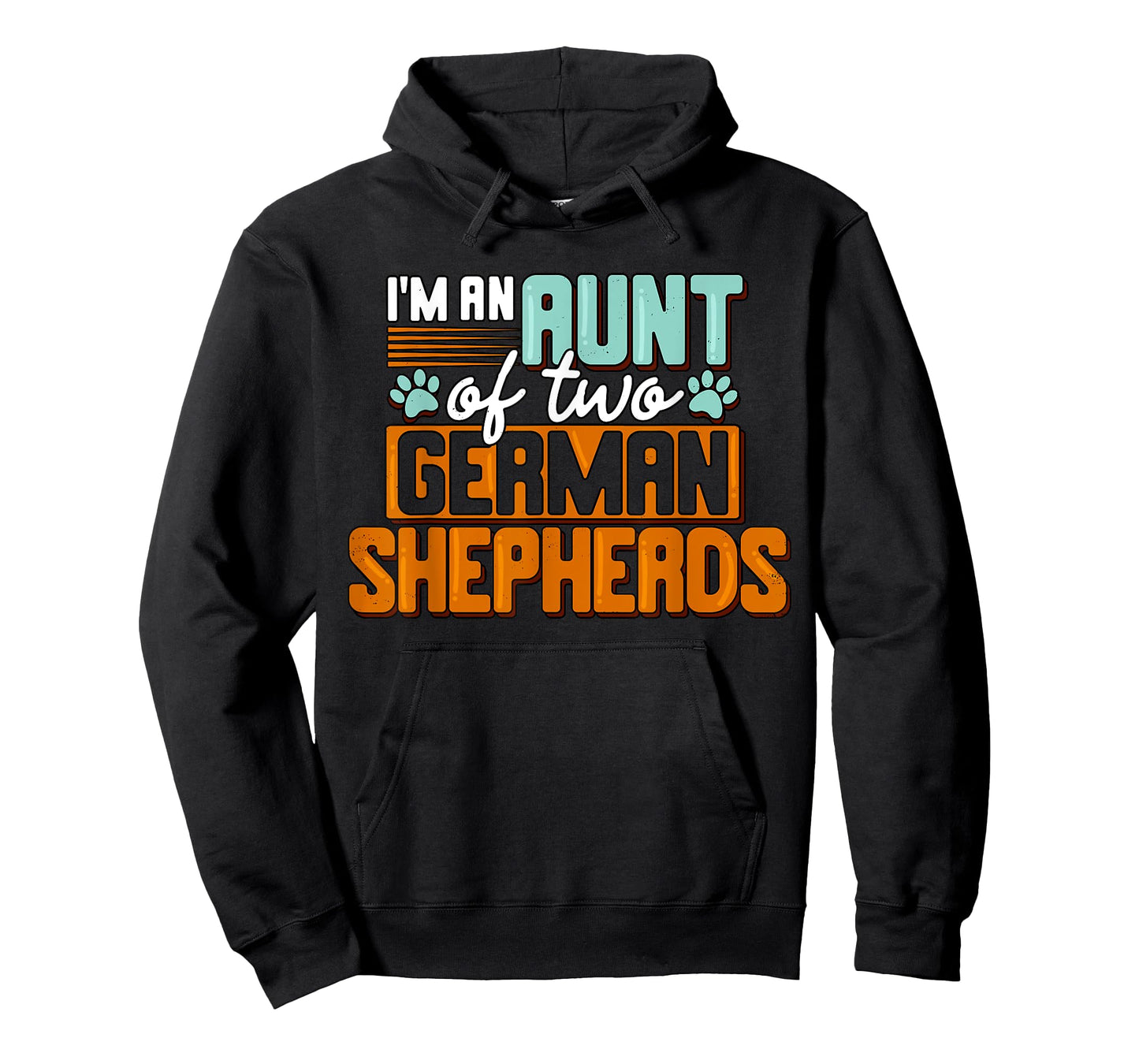 Aunt of Two German Shepherds Funny GSD Lover Owner Auntie T-Shirt