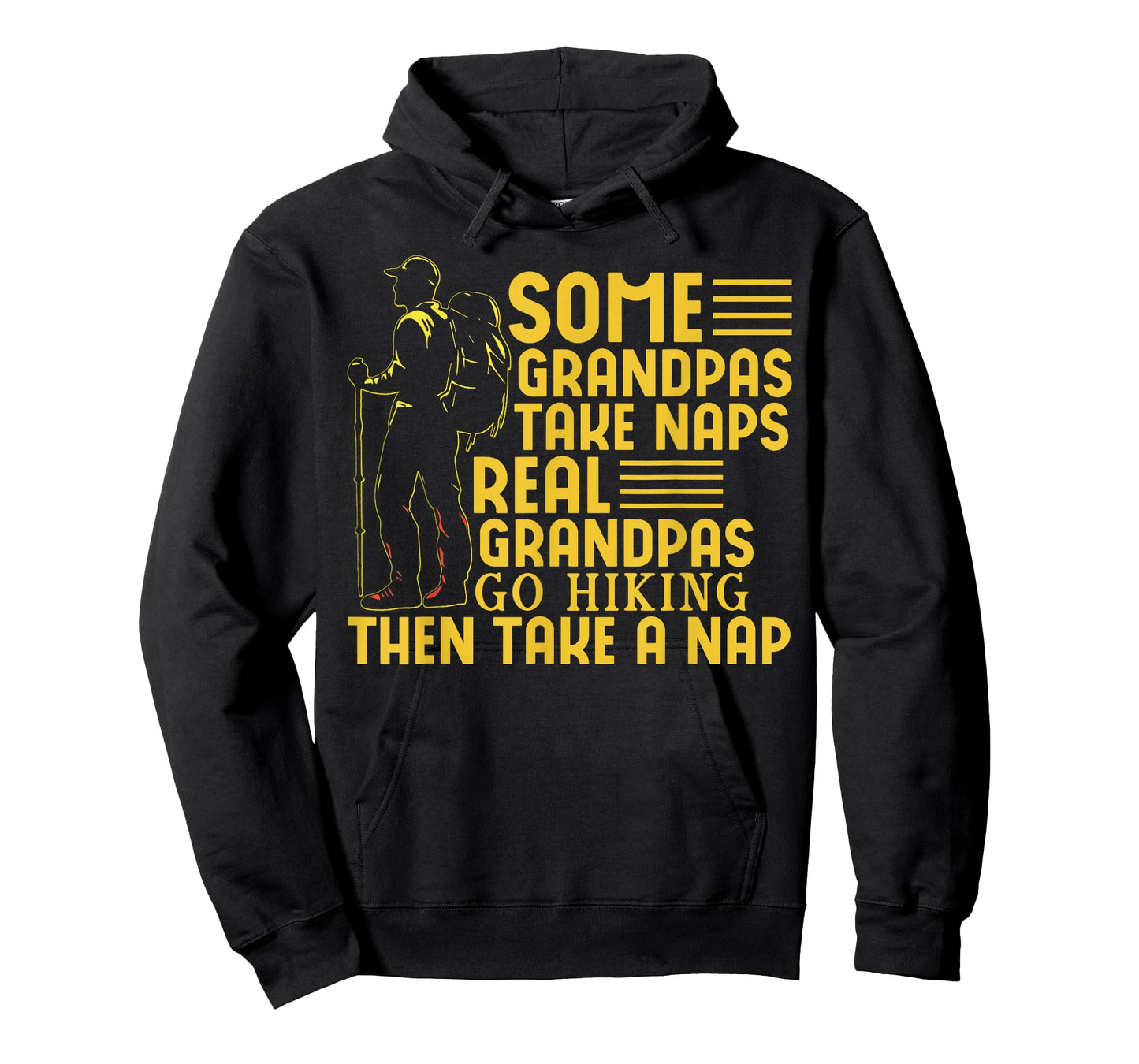 Some Grandpas Hike Then Nap Grandpa Hiking Adventure Fun T-Shirt