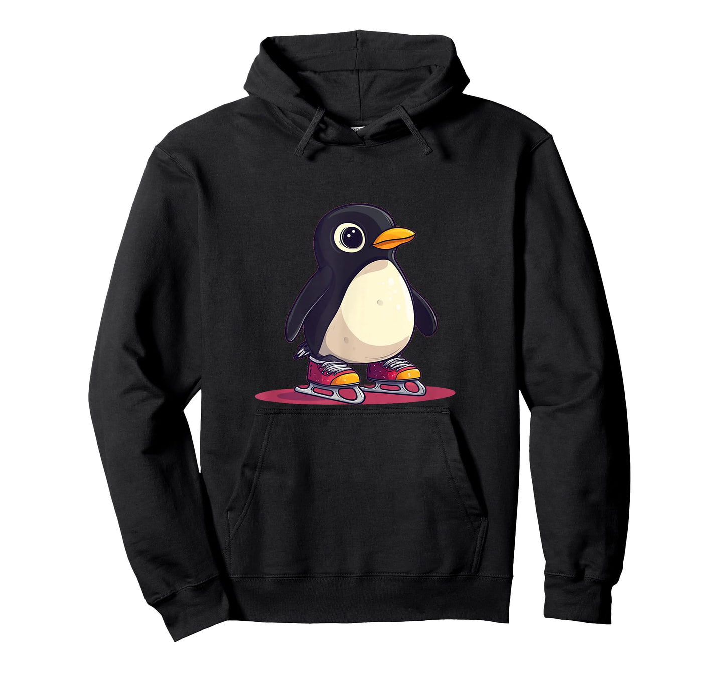 Quirky Penguin Spins in Skating Shoes for Ice and Snow Fans T-Shirt