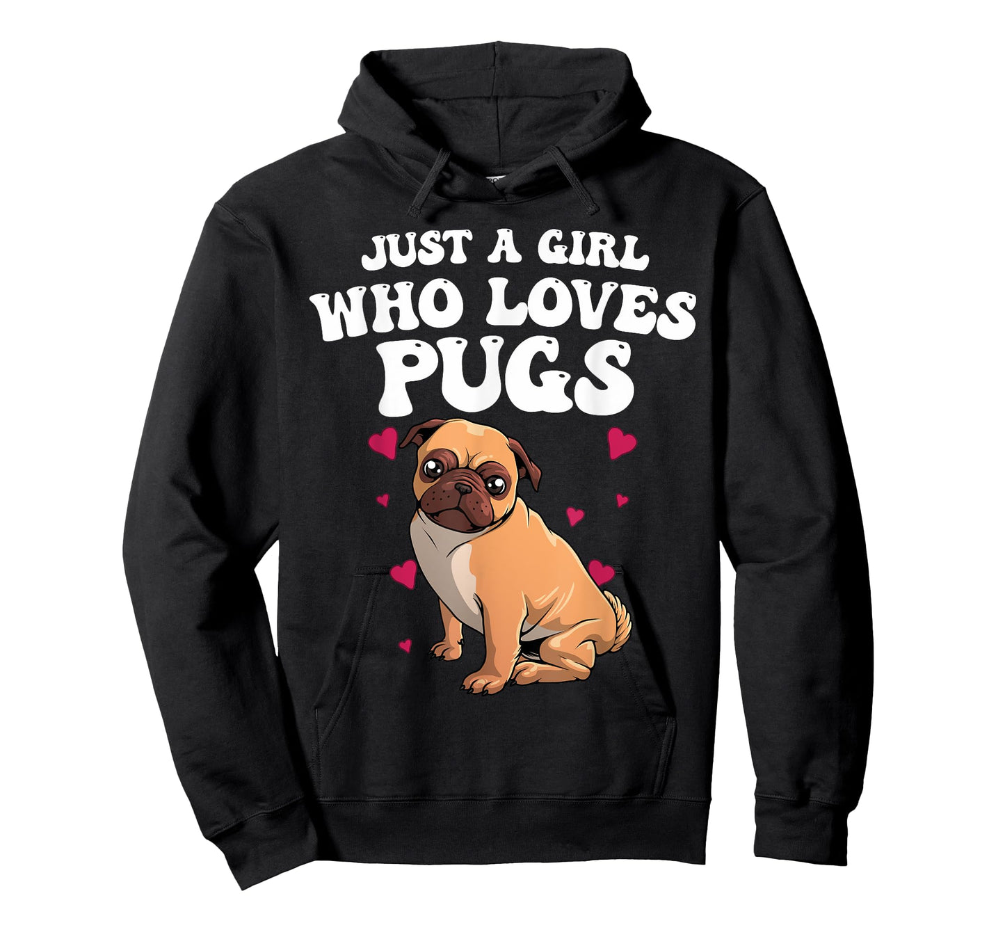 Cute Pug Design For Women Girls Dog Owner Puppy Pug Lover T-Shirt