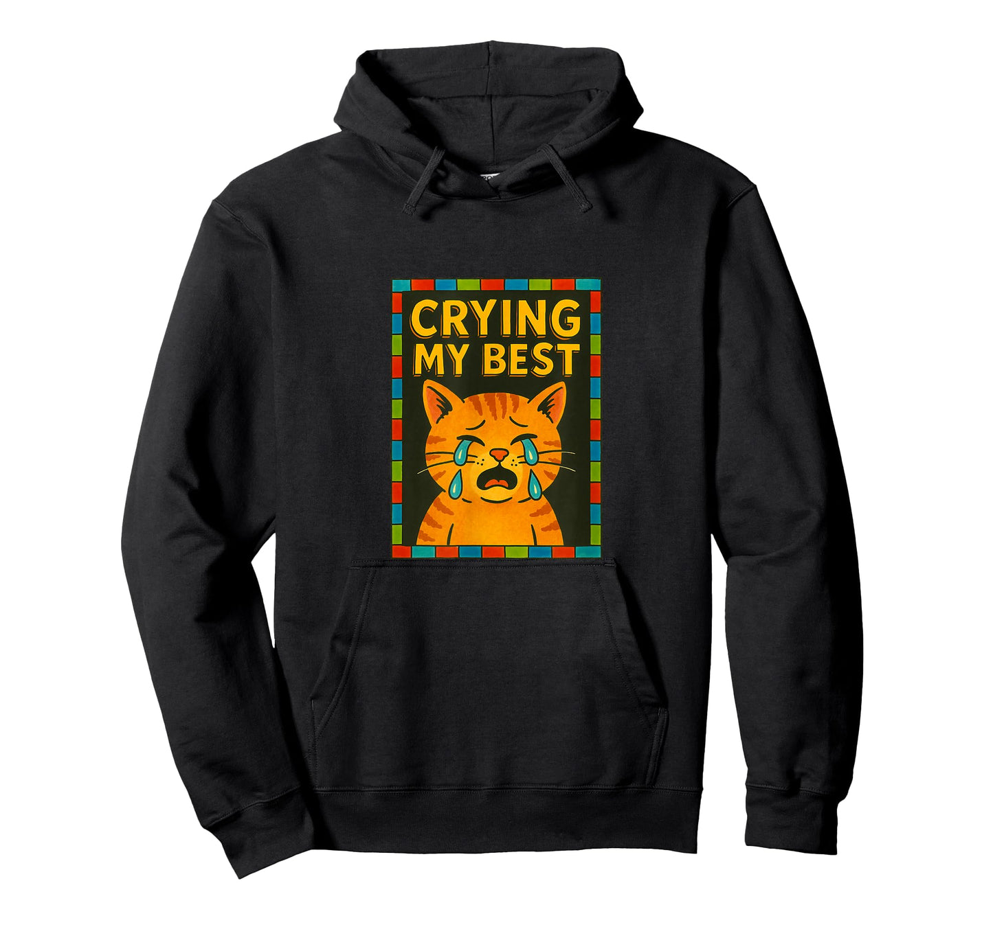 Im Crying My Best Kitty Cat Cute Sad Cat Lover Humor T-Shirt