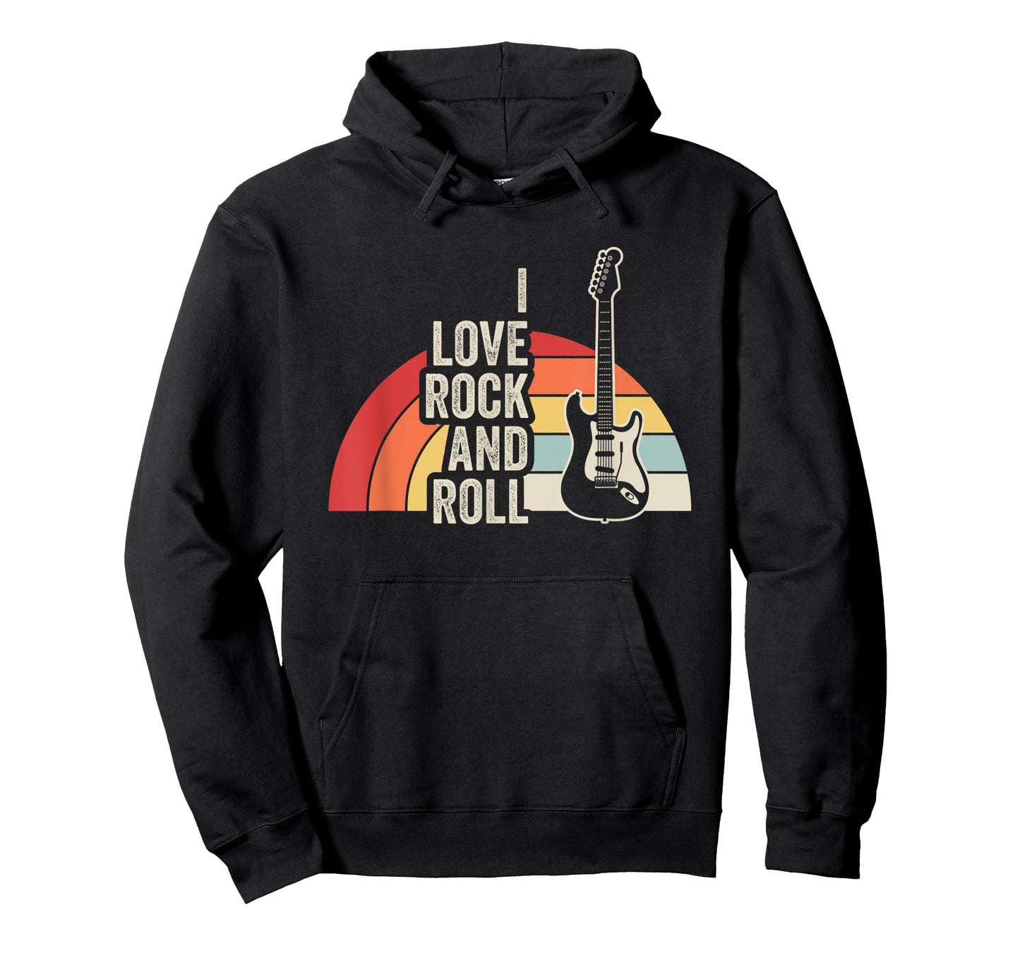 I Love Rock And Roll Retro Guitar T-Shirt