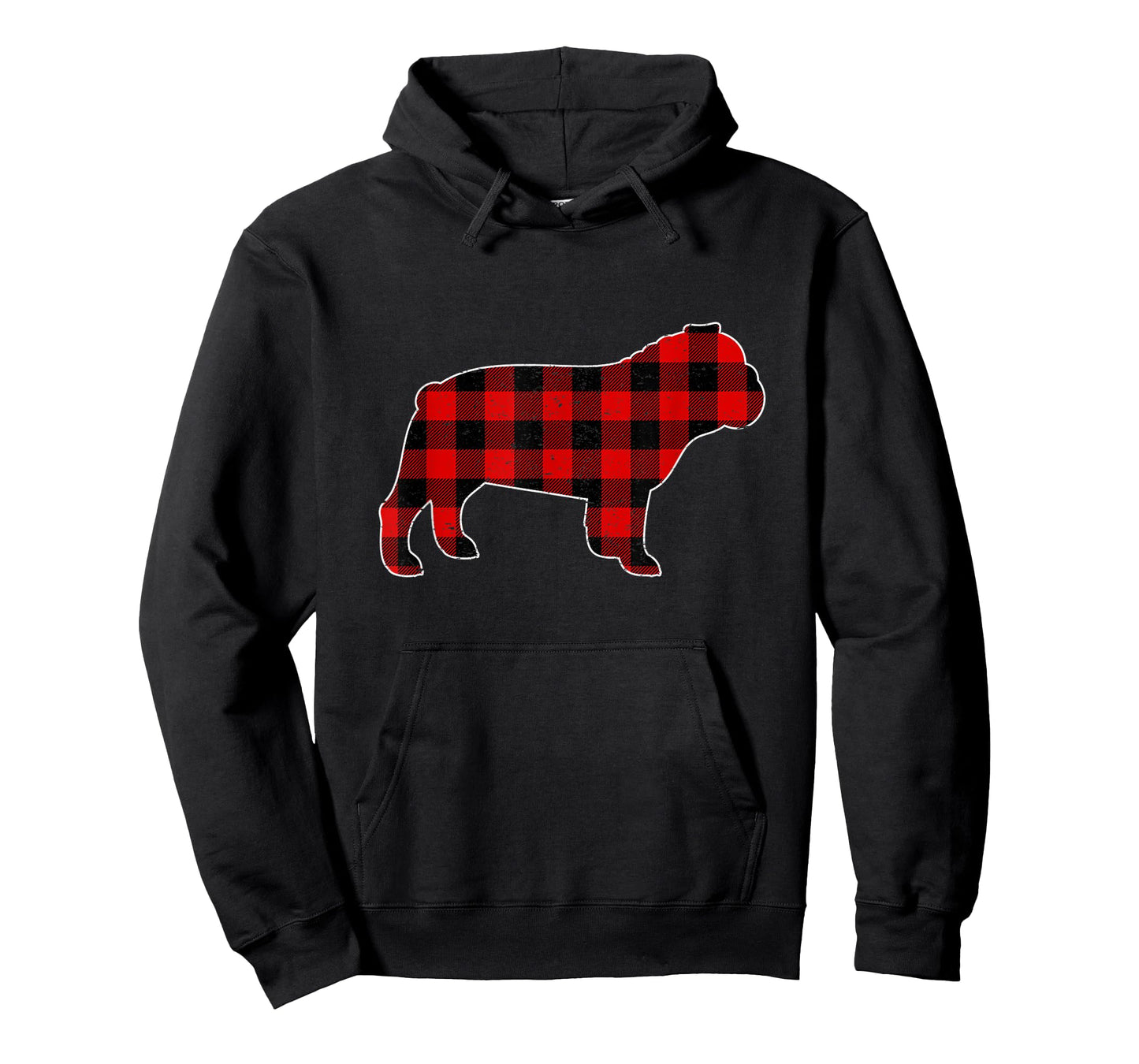 Check Brand For 50, Christmas Buffalo Plaid Bulldog Pajama Men Women Kids T-Shirt