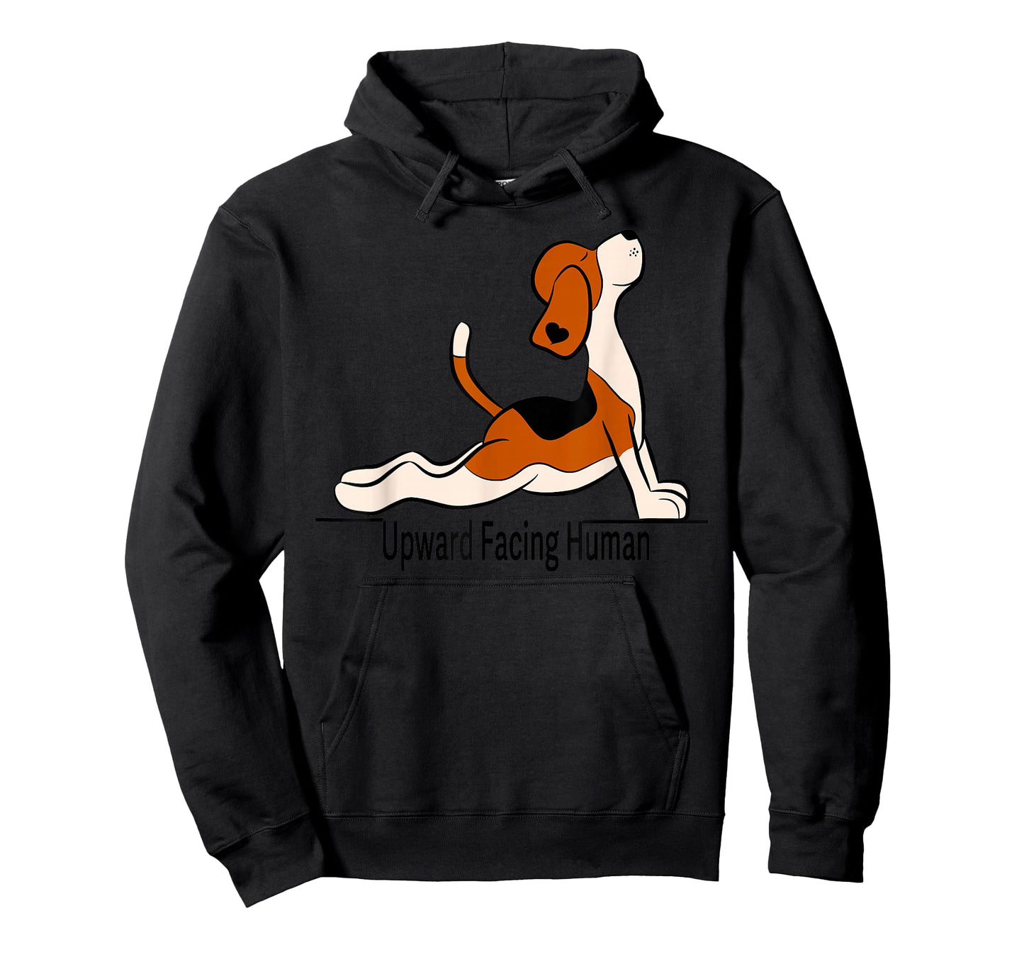 Upward Facing Human - men womens funny dog yoga T-Shirt