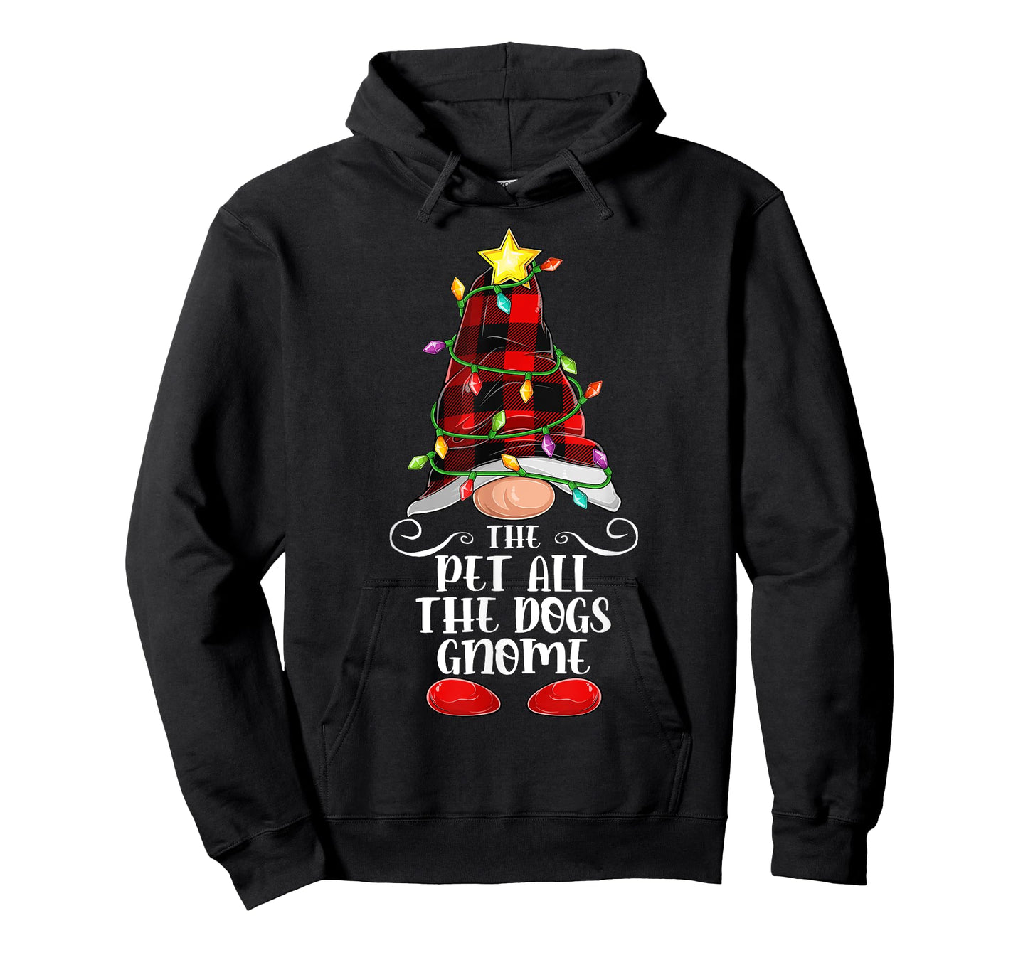 The Pet All The Dogs Gnome Matching Family Group Christmas T-Shirt