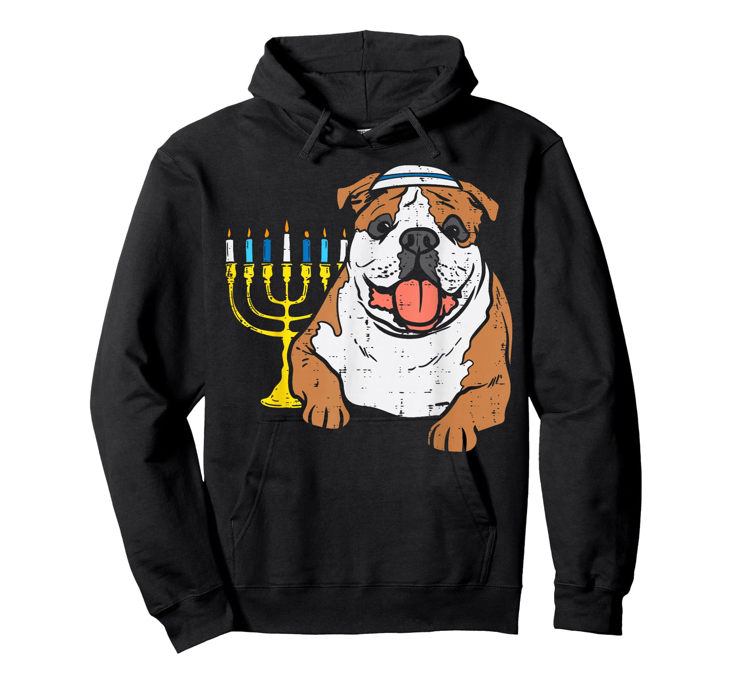 Jewish English Bulldog Dog Hanukkah Pajamas Chanukah PJs T-Shirt