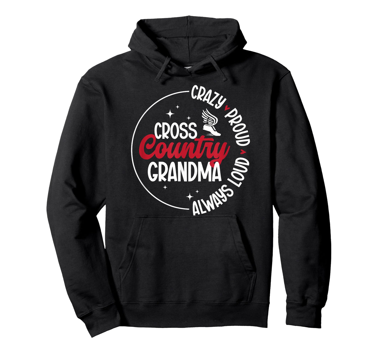 Crazy Proud Cross Country Grandma XC Grandmother T-Shirt