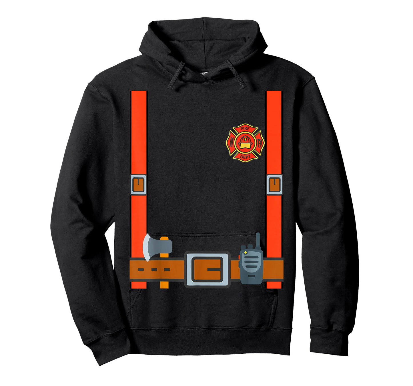 Fun Fireman Halloween - Firefighter Cosplay Costume Dressup T-Shirt
