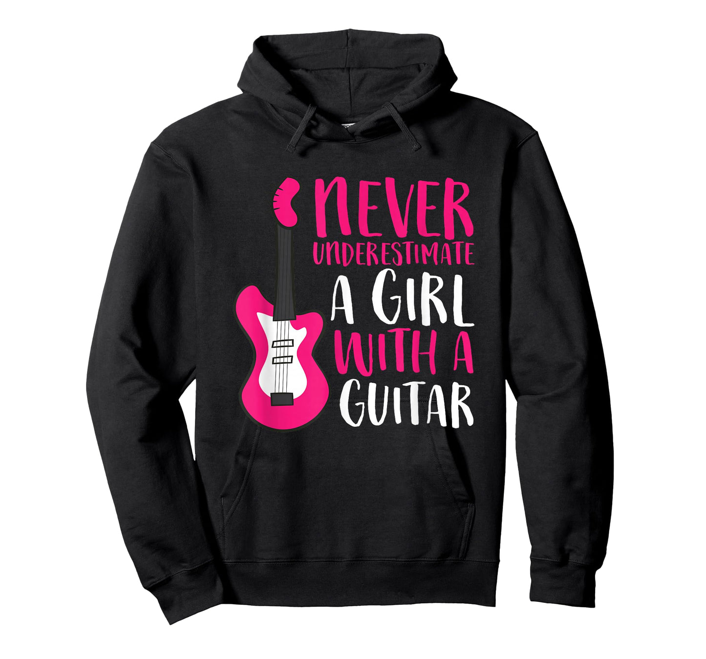 Never Underestimate A Girl With A Guitar T-Shirt