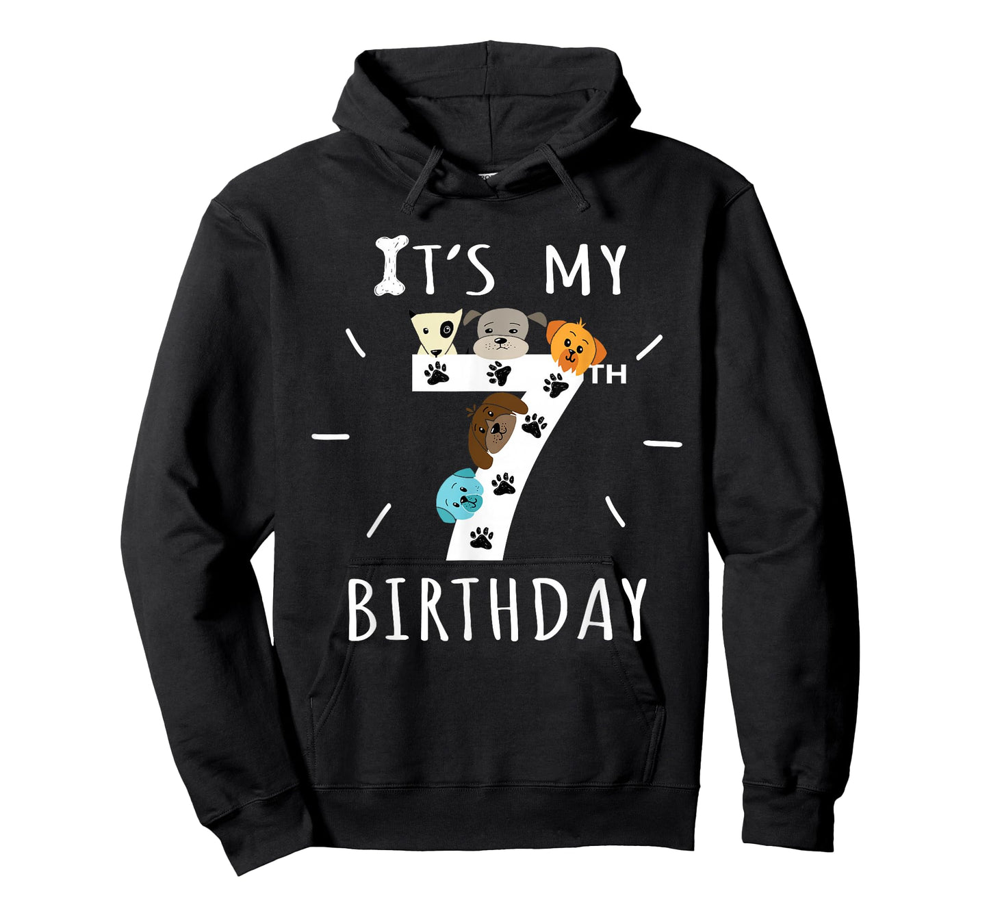 It's My 7th Birthday Dog Lover Theme 7 Years Old Puppy T-Shirt