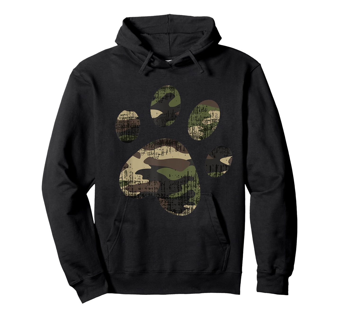 Camo Dog Paw Print funny gift for Pet Parents Men Women Kids T-Shirt