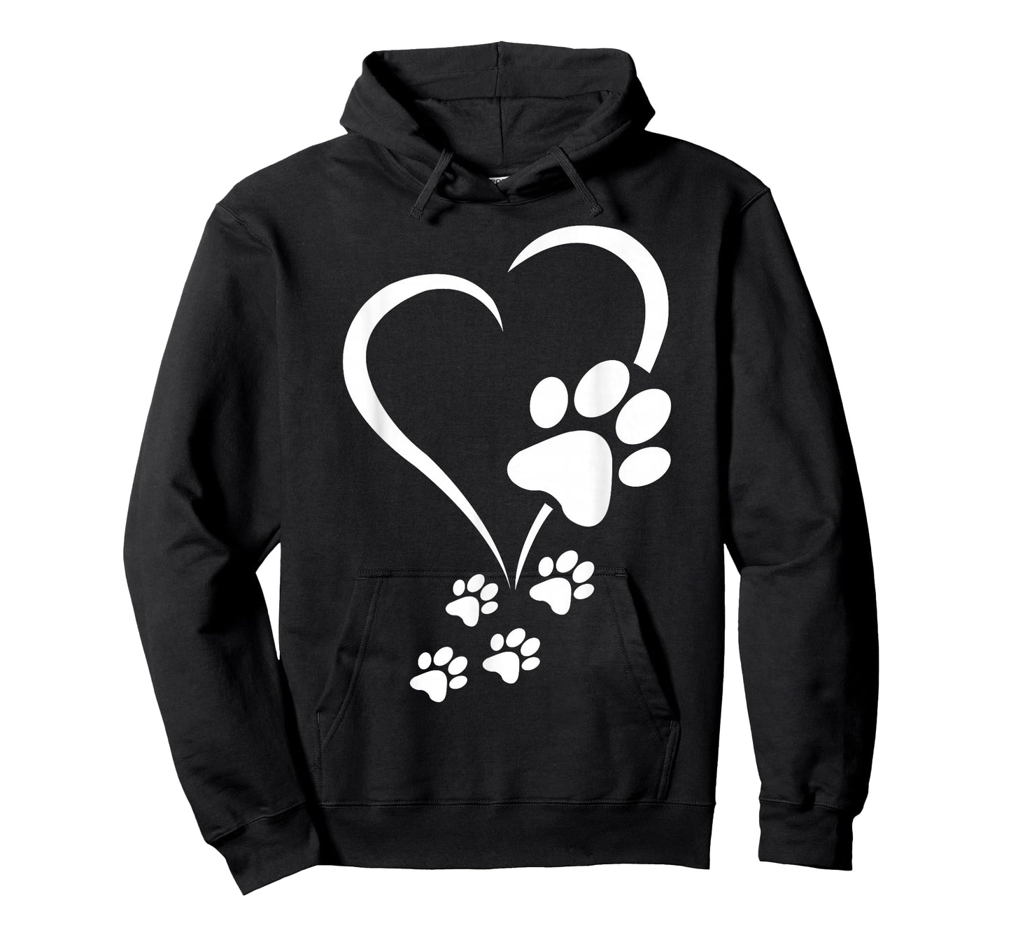 Baby Dogs Heart T-Shirt - Dog Paws Heart Print