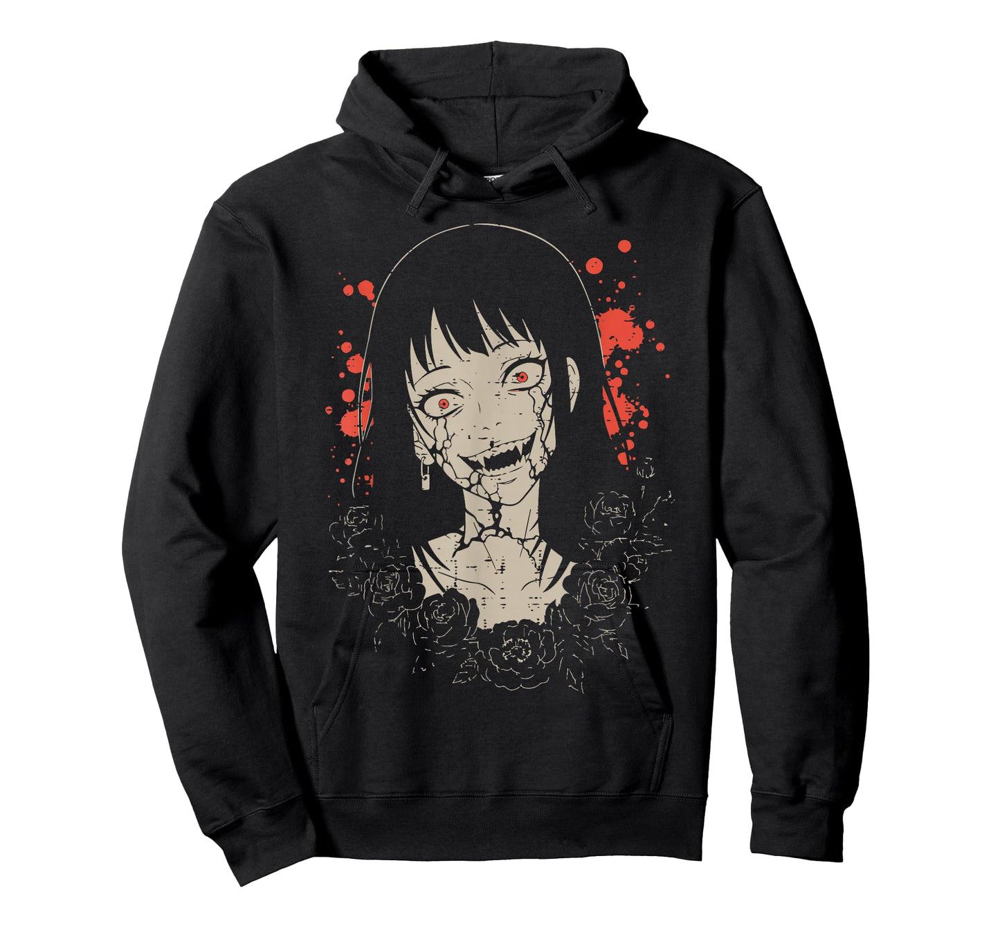 Zombie Anime Girl Japanese Manga Art Goth Women Men Kids T-Shirt