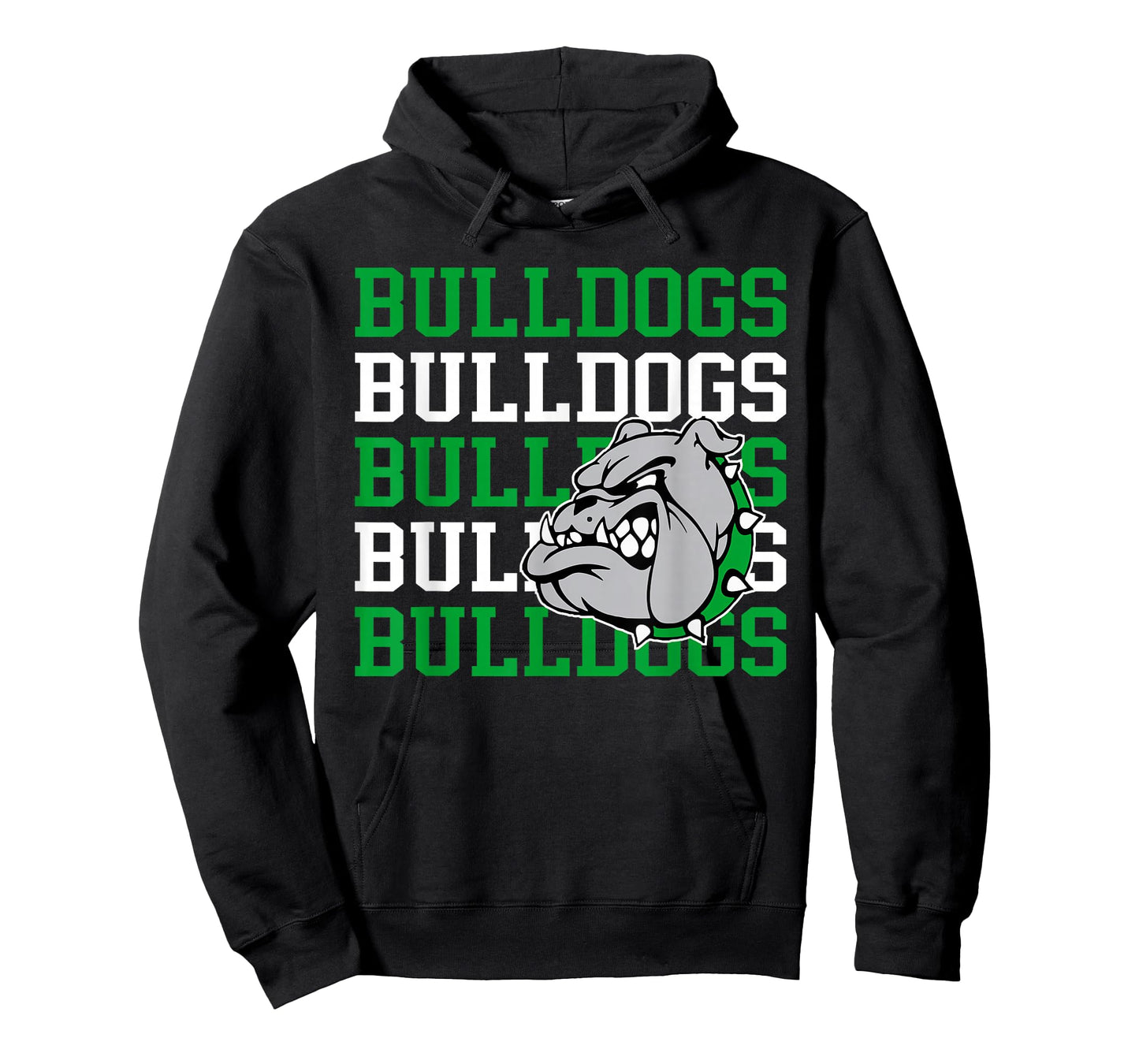 Green Bulldogs School Spirit Mascot Teacher Back to School T-Shirt