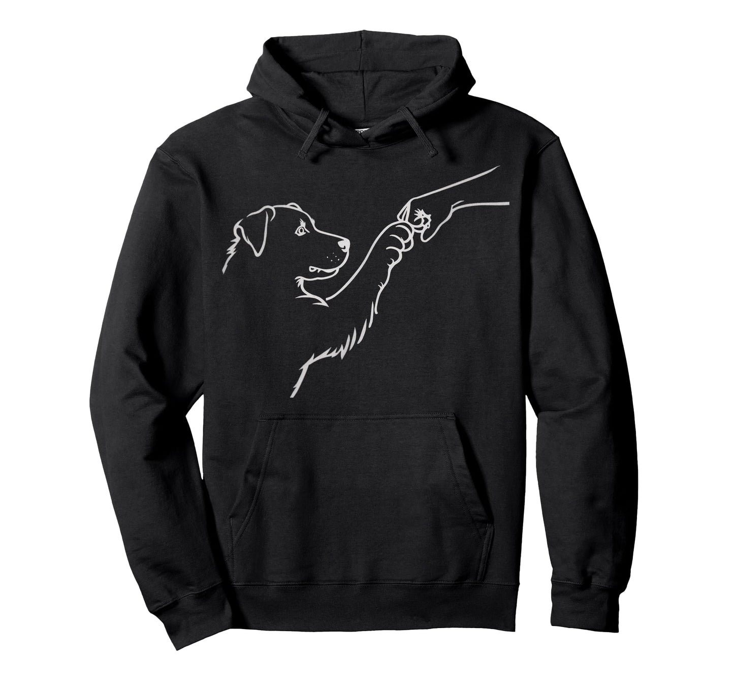 Punch Hand Dog And People Friendship Bump Dog's Paw T-Shirt
