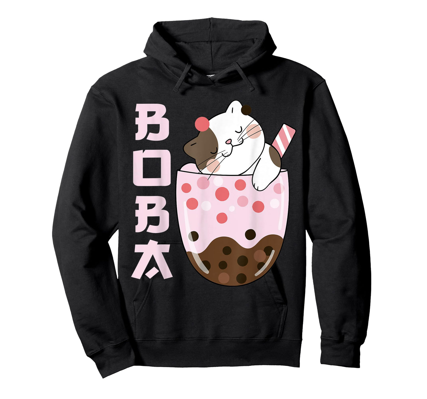 Kawaii Cat Bubble Boba Milk Ice Tea Lover Design Cute Anime Men Women Kids T-Shirt