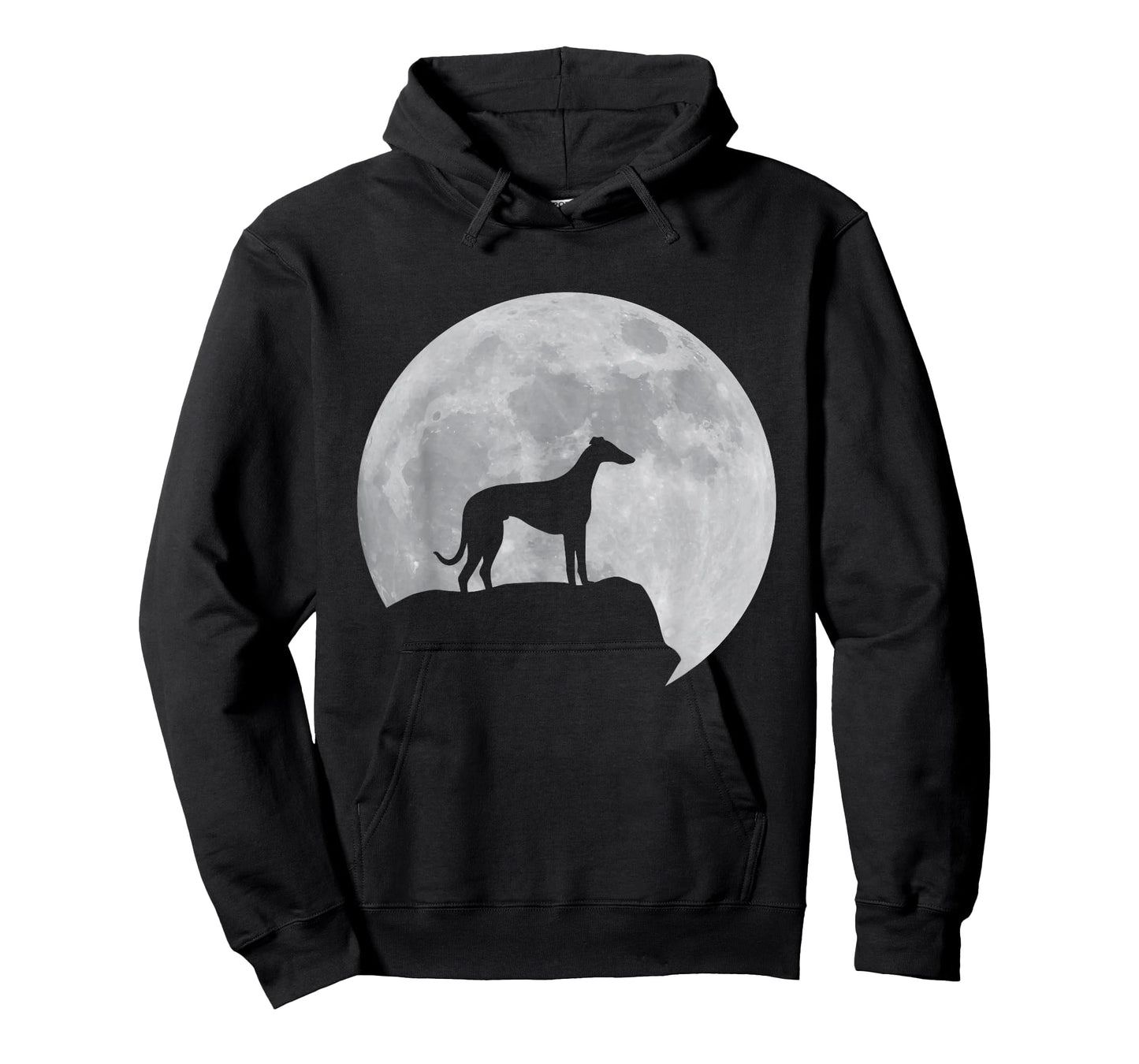 Moon And Dog Silhouette - Whippet T-Shirt
