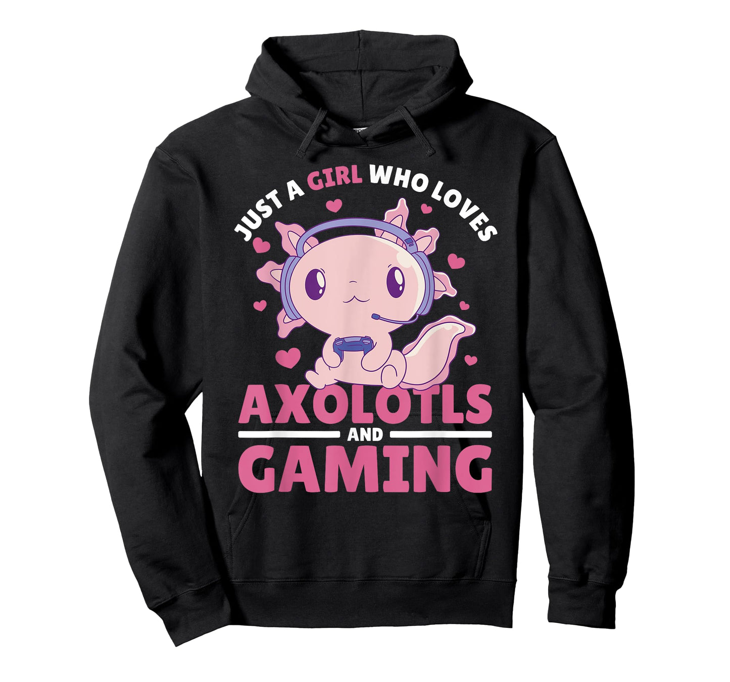 Just A Girl Who Loves Axolotls And Gaming T-Shirt