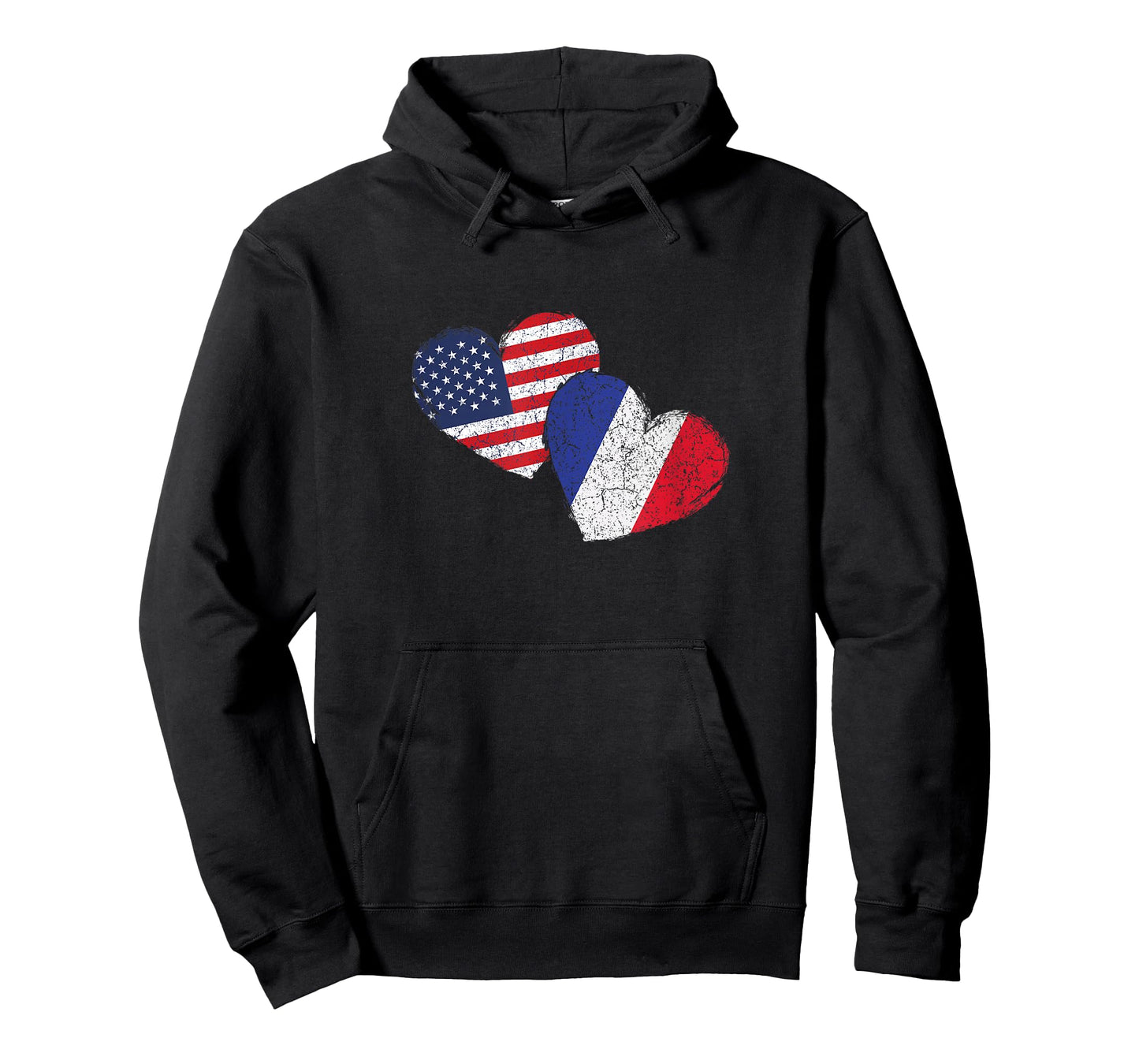 USA France Heart Country Flag American French T-Shirt