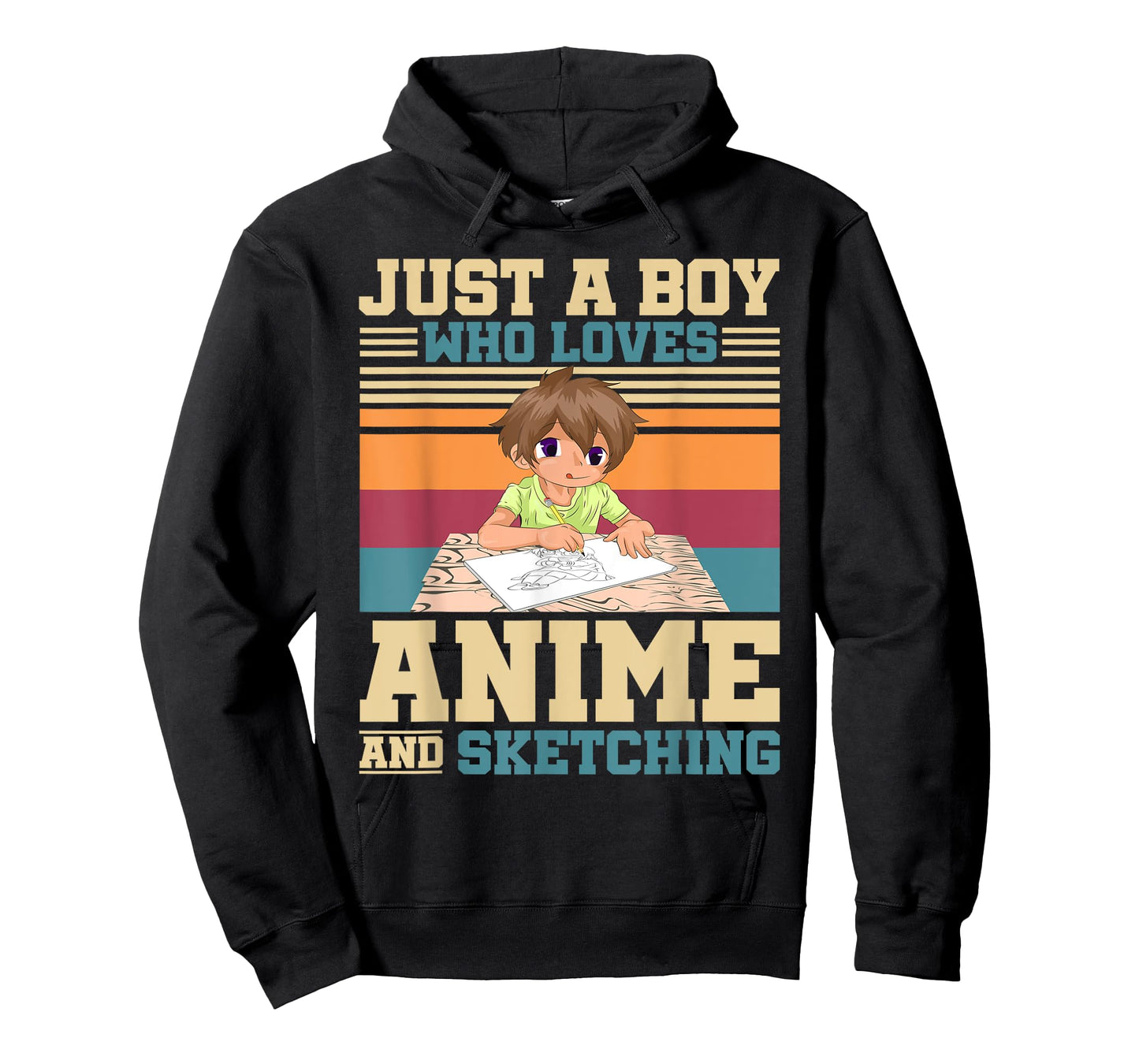 Just A Boy Who Loves Anime And Sketching Japanese Anime T-Shirt