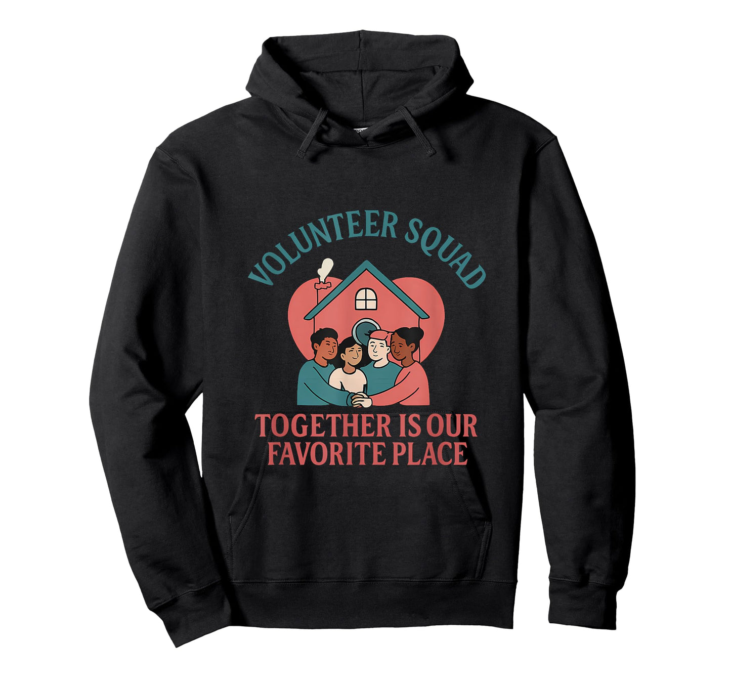 Volunteer Squad Heart Home Together is Our Favorite Place T-Shirt