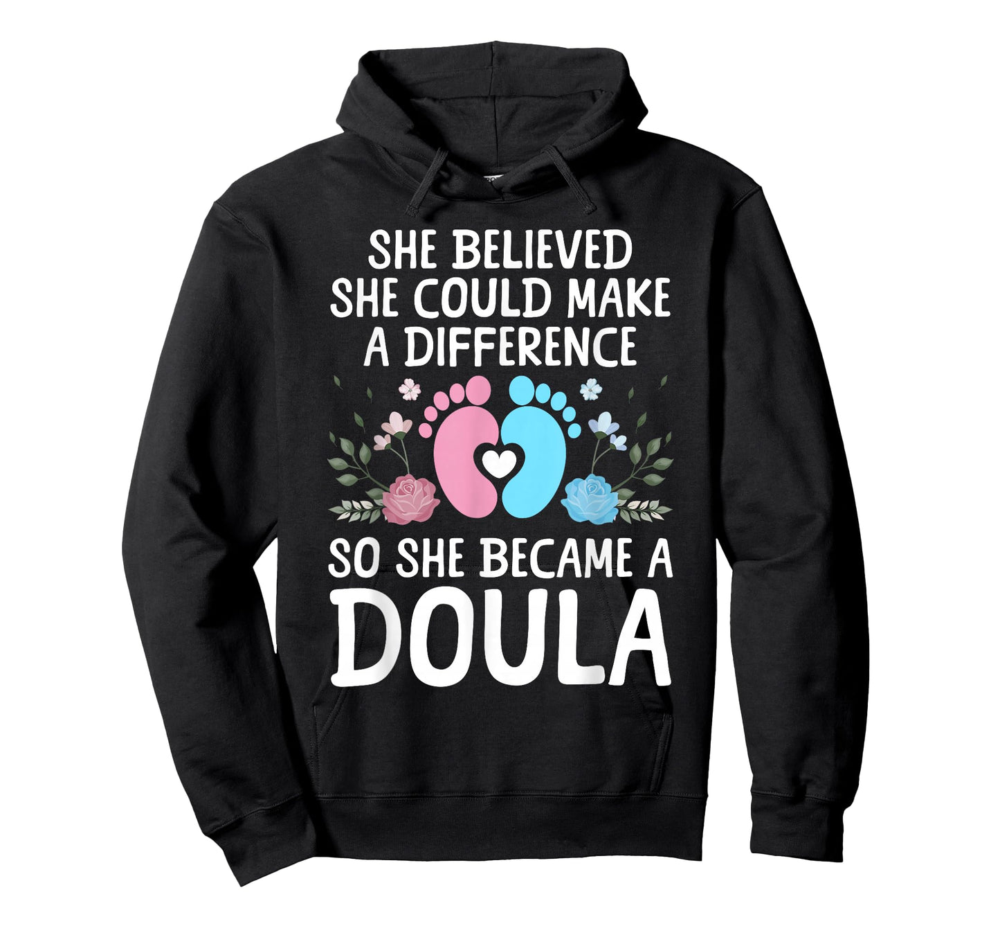 Funny Doula Gift Doula Stuff & Midwife Accessories Unisex-Adults Black Small Modern Casual Round Neck Short Sleeve T-Shirt