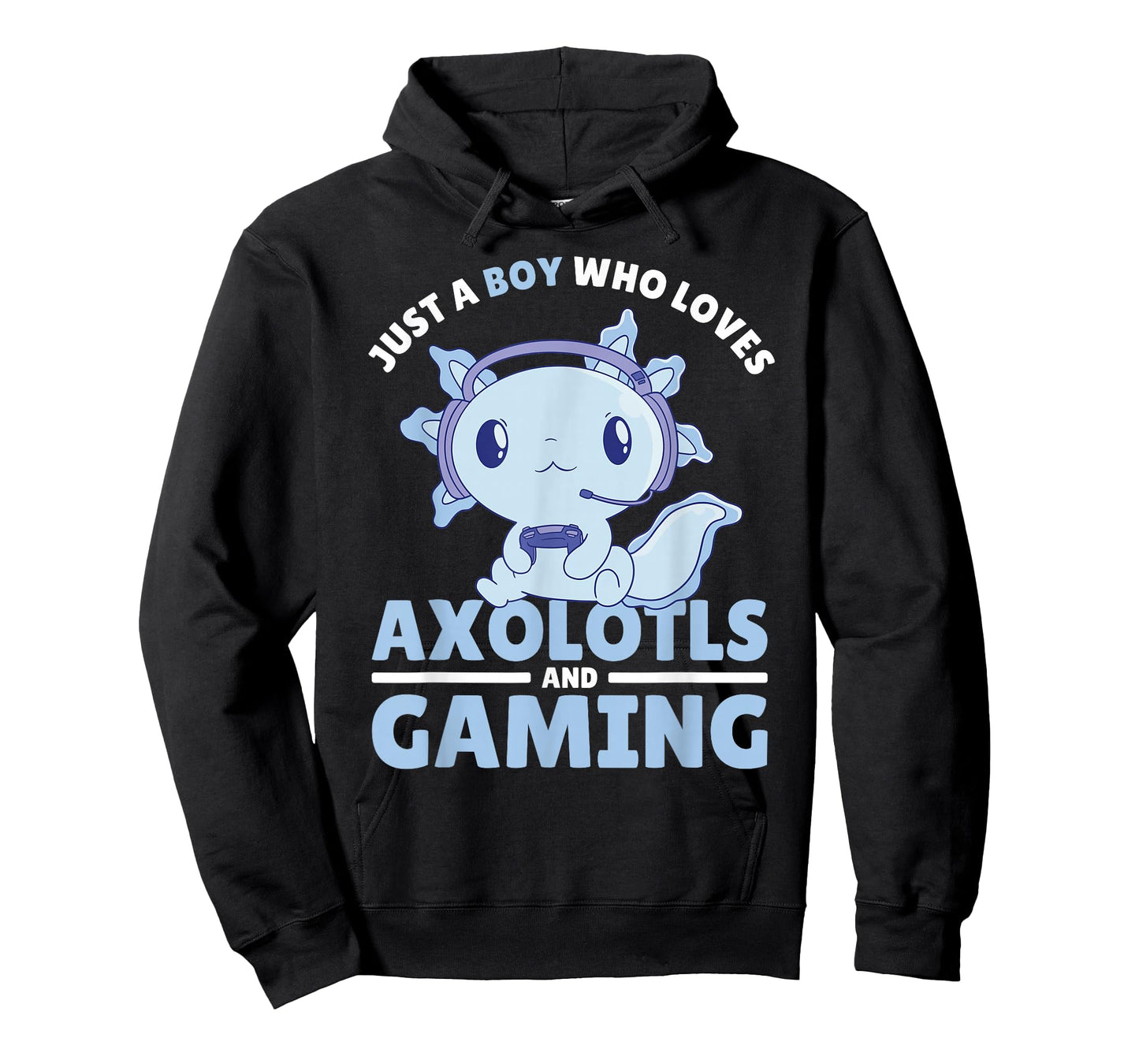 Just A Boy Who Loves Axolotls and Gaming T-Shirt