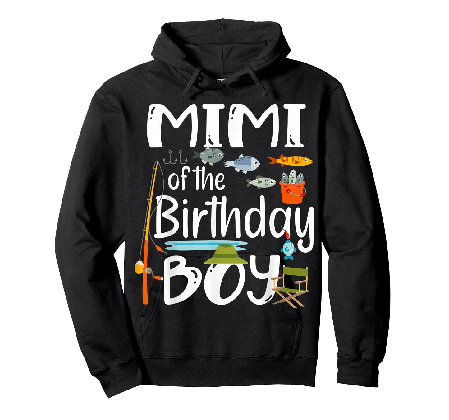 Fishing Birthday Boy Party Look with Rod Fish Hooks for Mimi T-Shirt