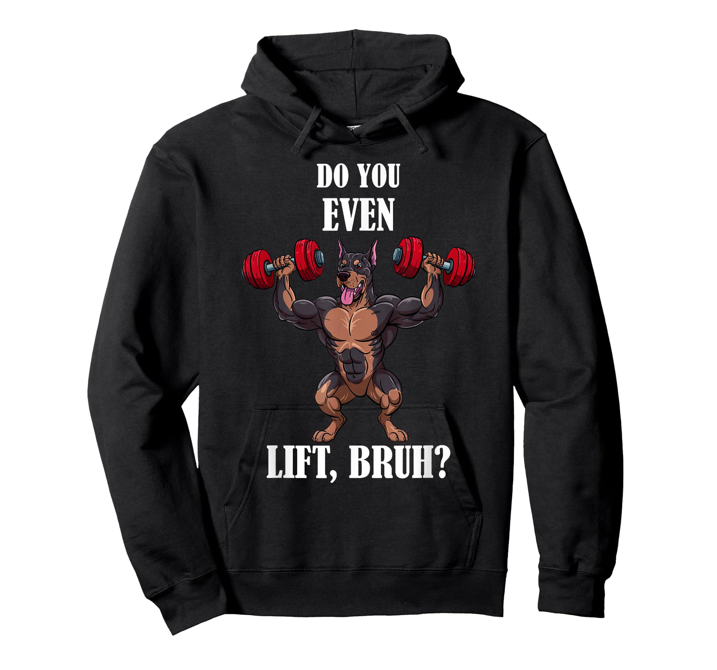 Doberman Pinscher Weightlifting Workout Gym Doberman Fitness T-Shirt