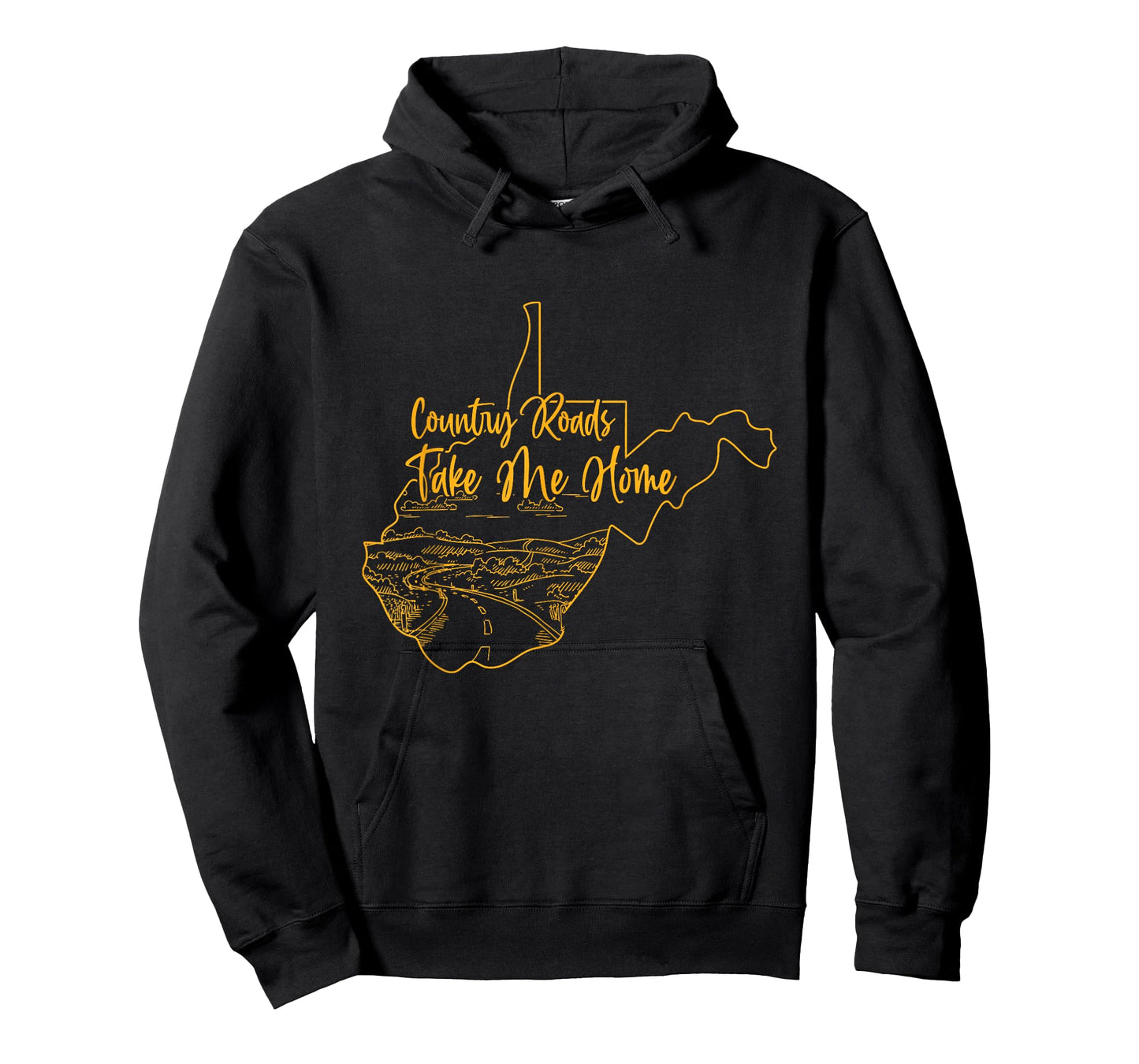 West Virginia Pride | WV Home | Country Roads | Footprint T-Shirt