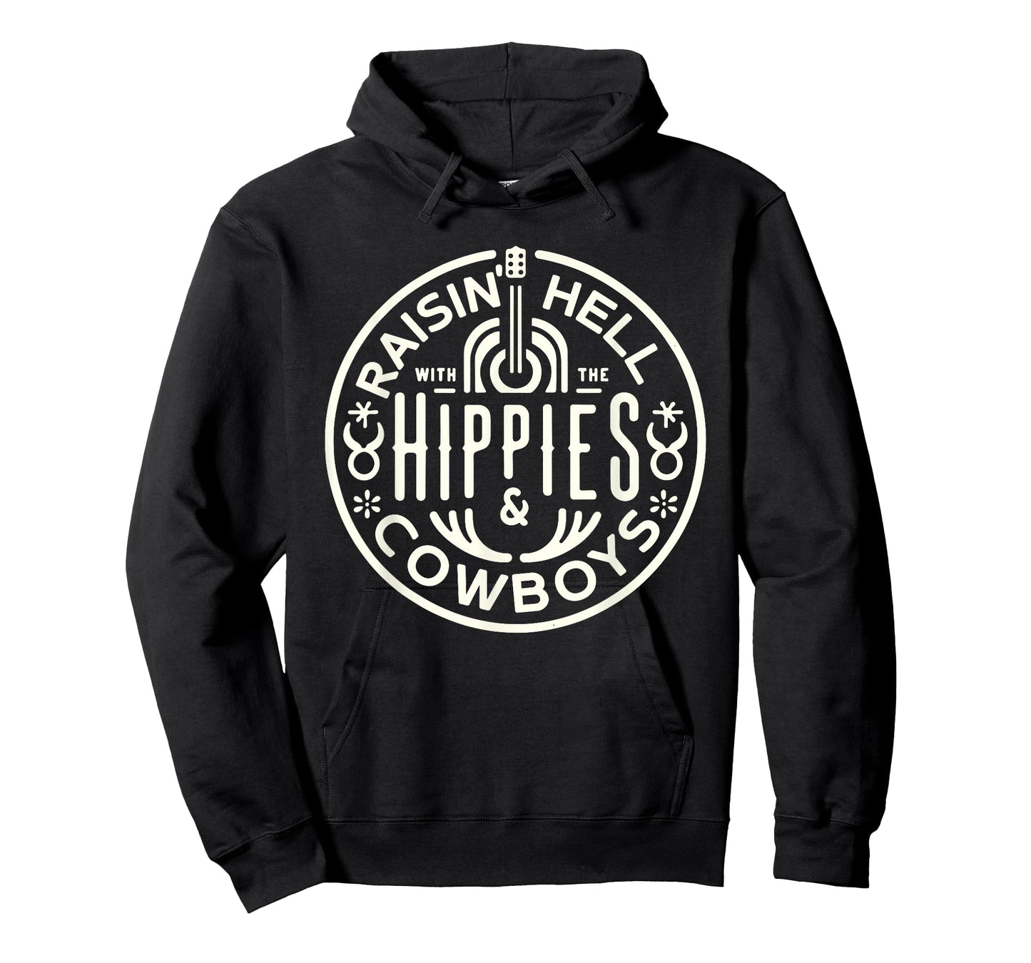 Raisin' Hell With The Hippies And The Cowboys Country T-Shirt